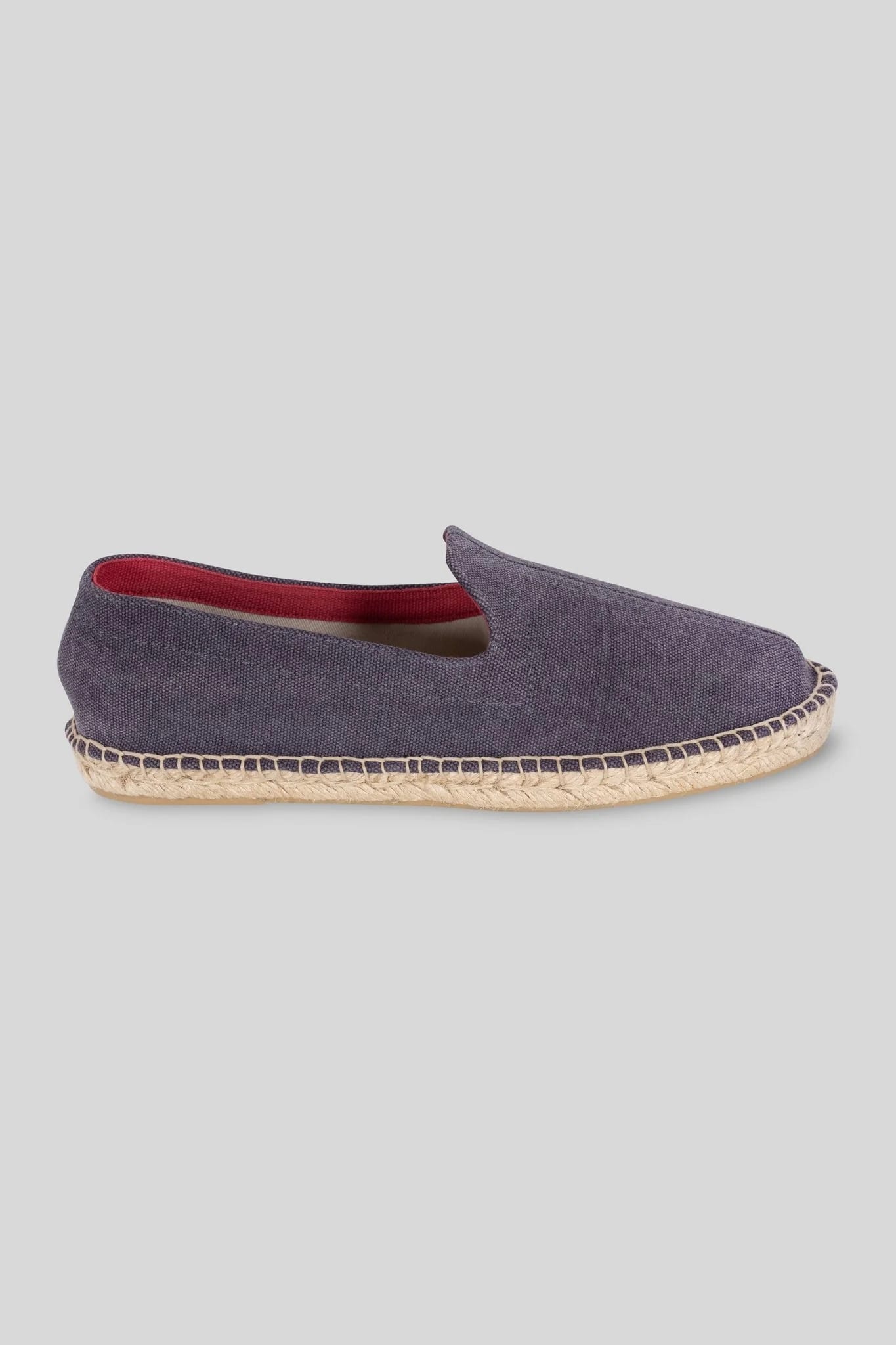 Men's leather espadrille blue canvas - imagen 3