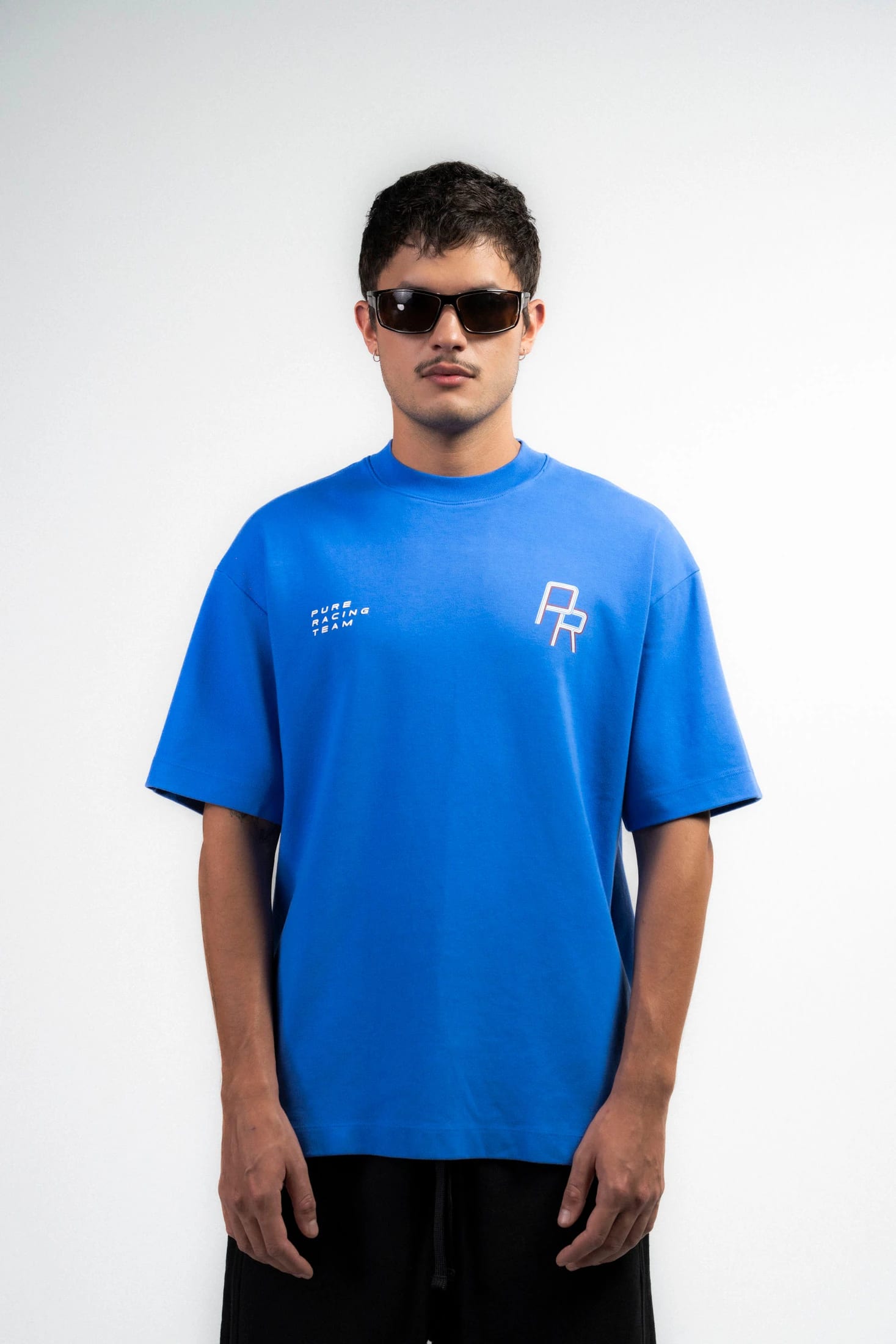 Overdrive Blue Racing Lines T-Shirt - imagen 2