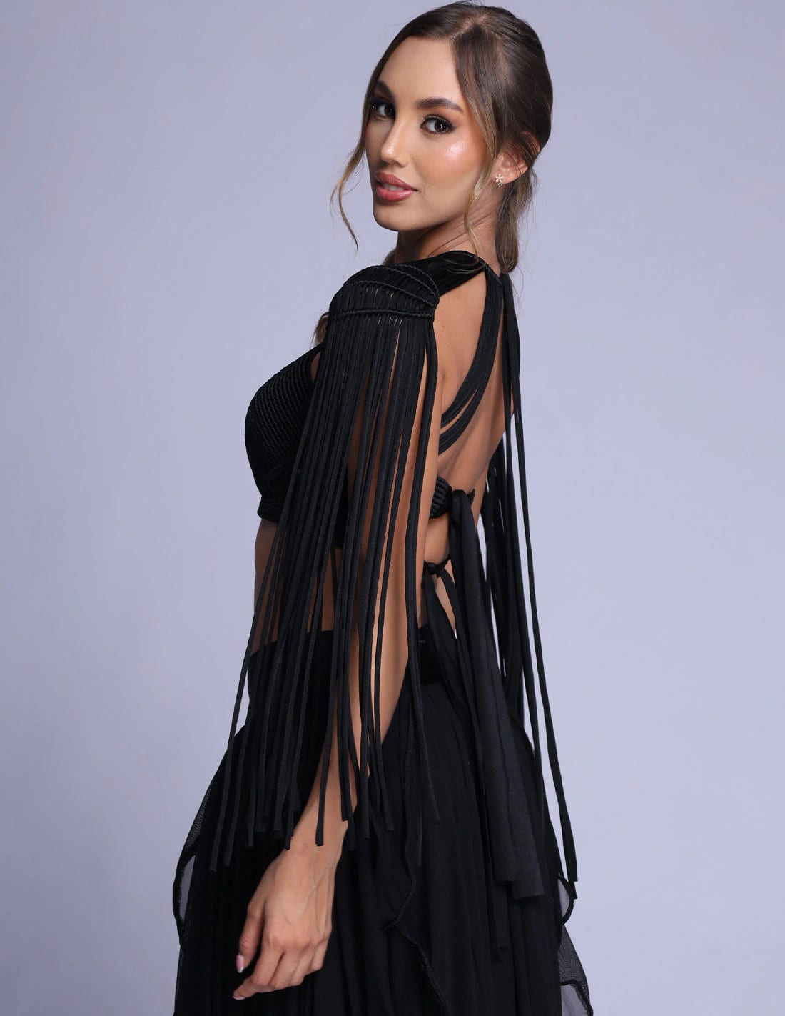 Crop Top Guerrera Negro - imagen 3