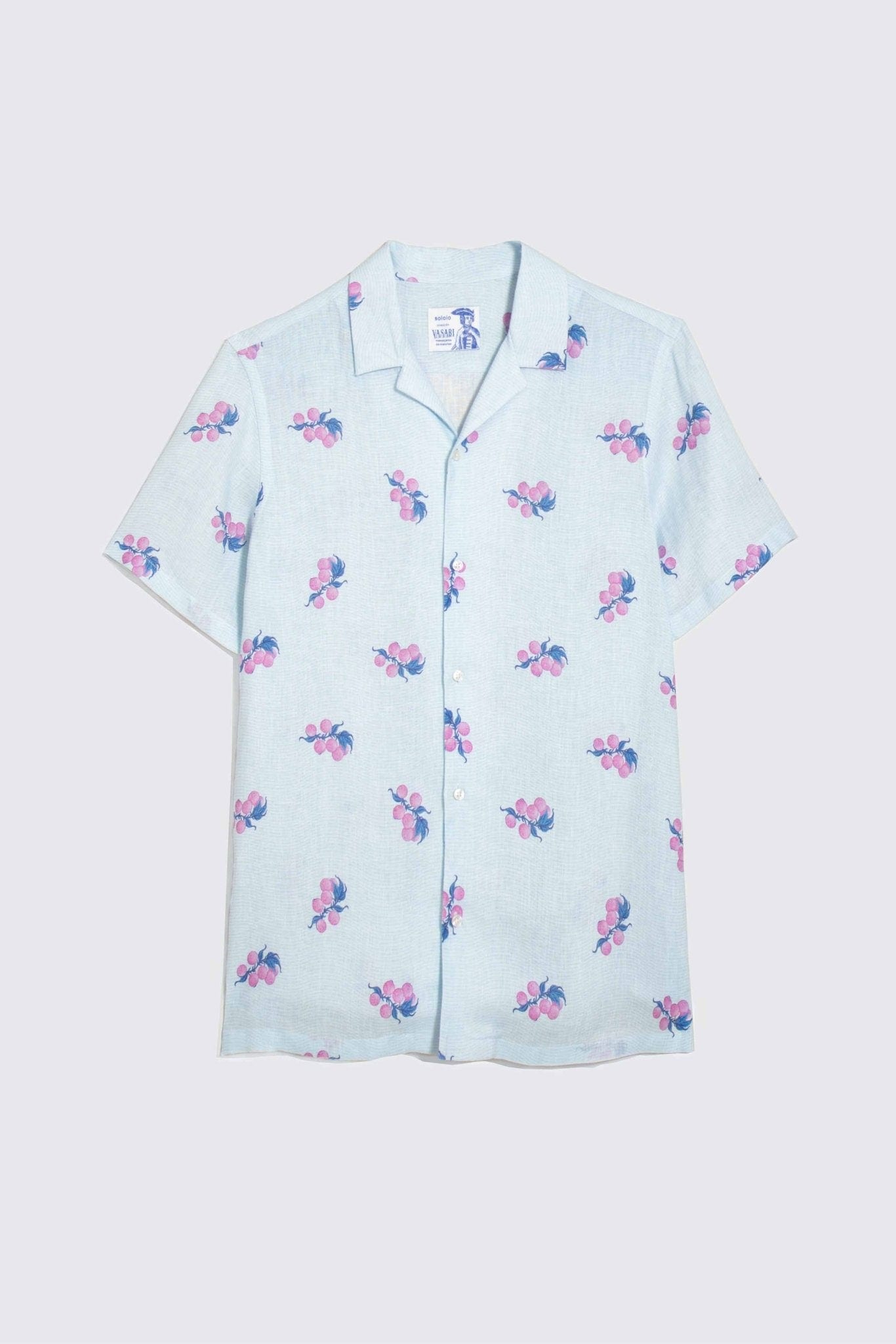 Men's linen shirt pink arezzo - imagen 1
