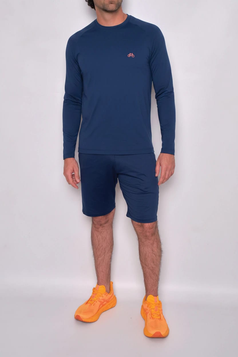 CAMISETA MANGA LARGA SPORT NAVY - imagen 2