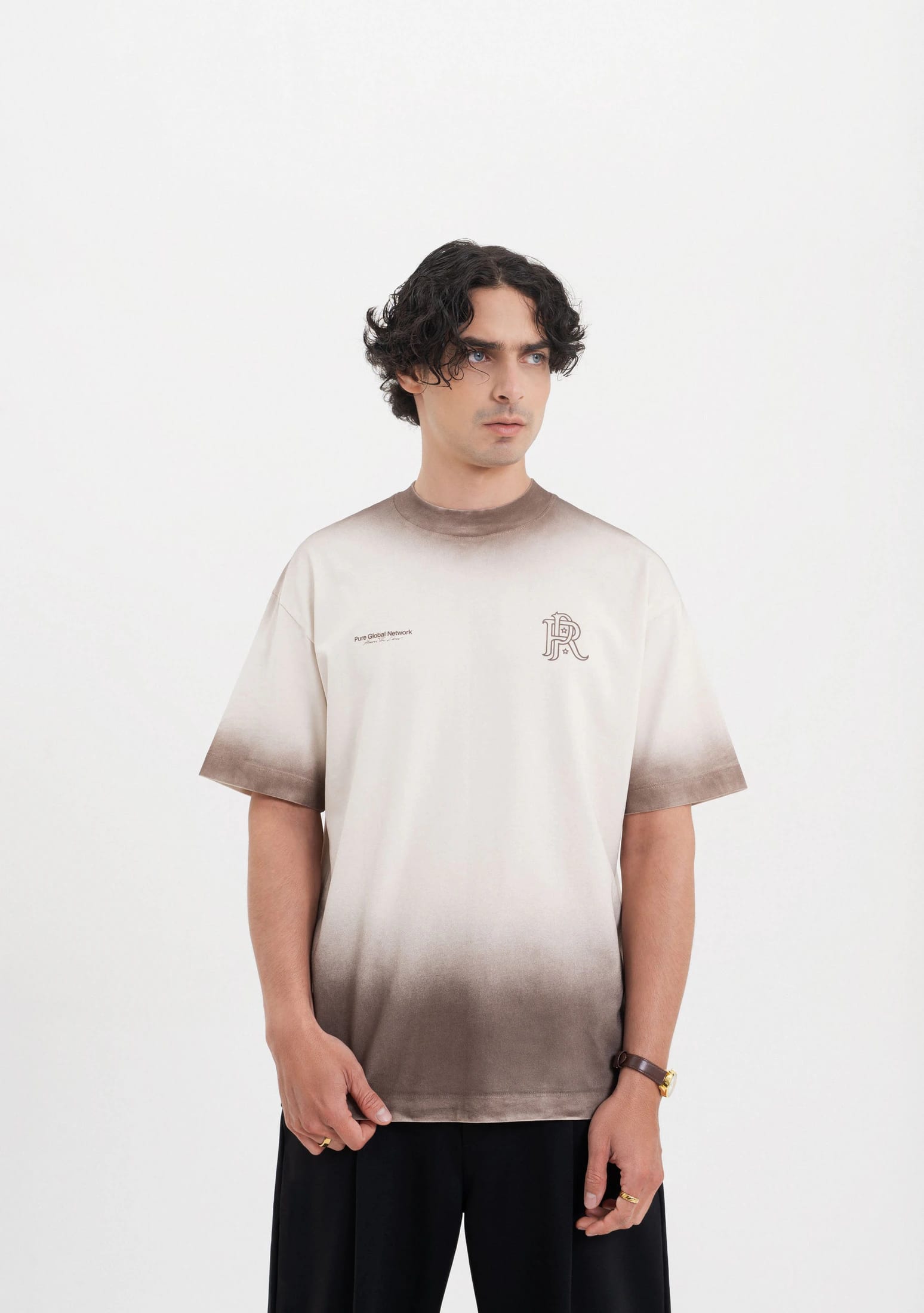 Across The Lines Brown Washed T-Shirt - imagen 2