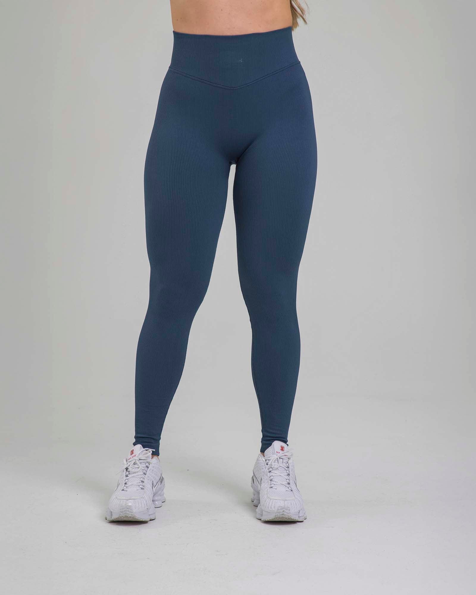 Leggings contour seamless azul navy outdoor FIBER - imagen 5