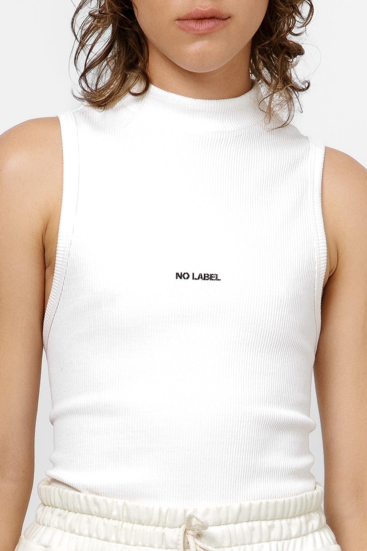 Hi-Neck Tank Top - Blanco (Tipo B) - imagen 5