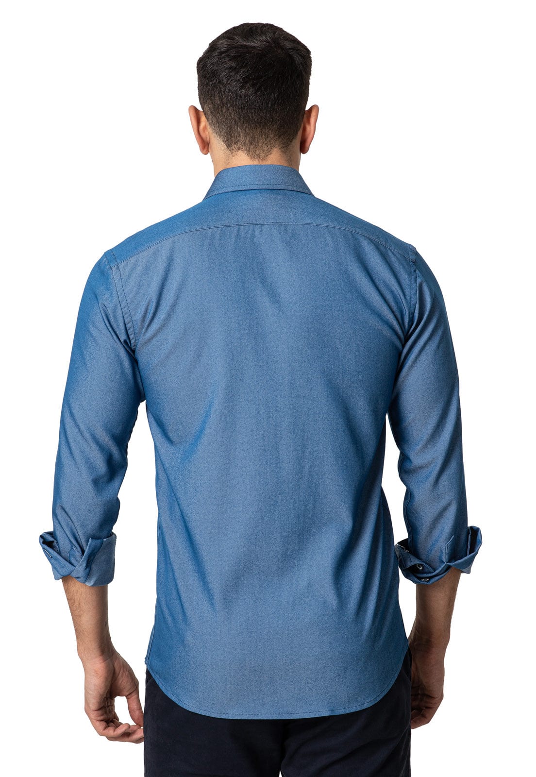 Camisa en Jean claro doble bolsillo - imagen 2