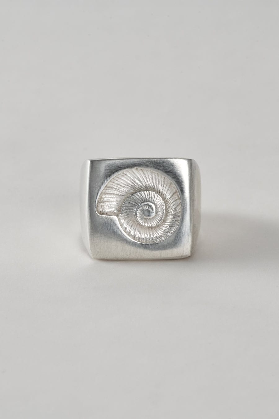 Anillo nautilus plata - imagen 3