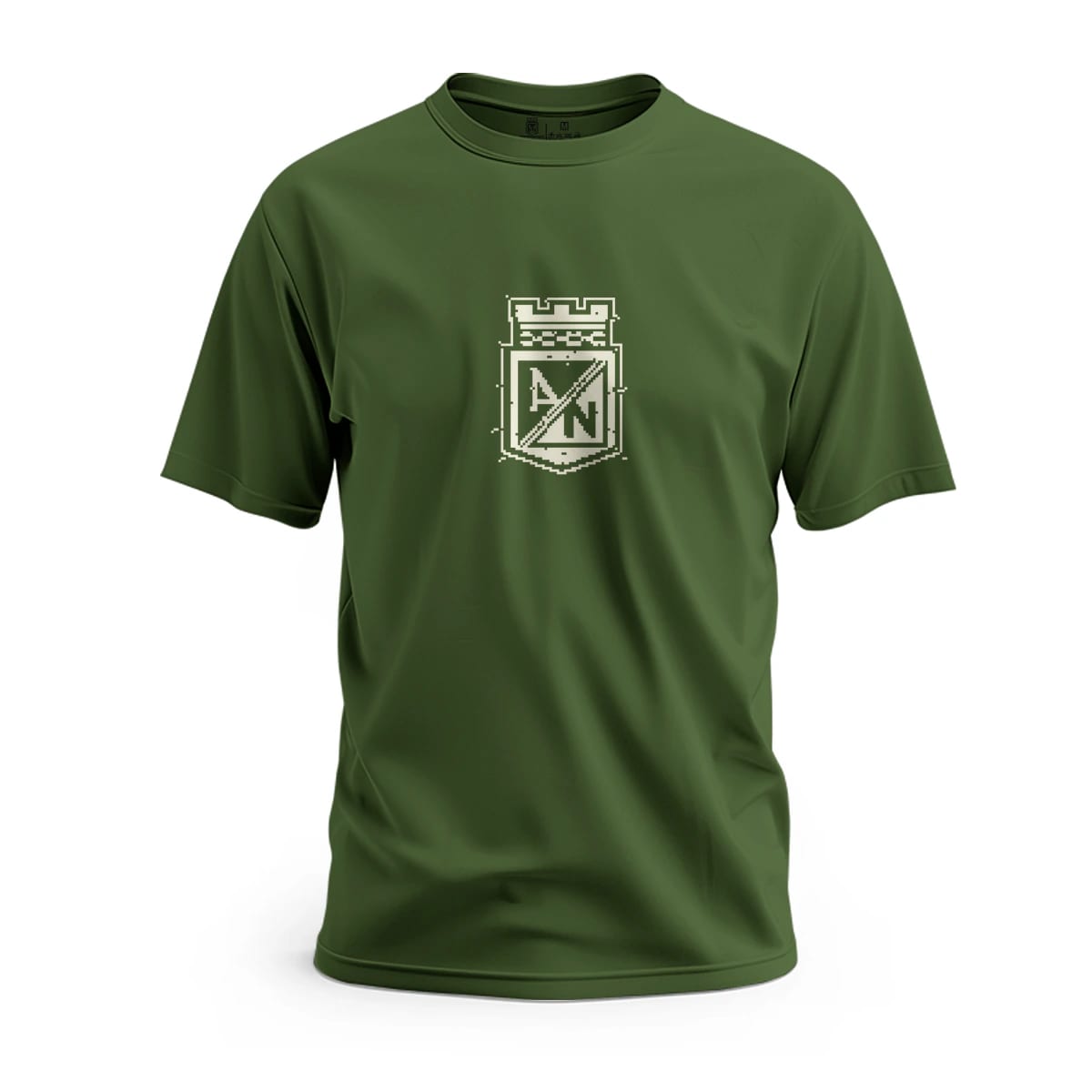CAMISETA VERDE ESCUDO PIXEL - imagen 1