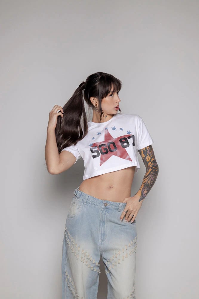 Crop-Top Courage Estrella-Blanco - imagen 7