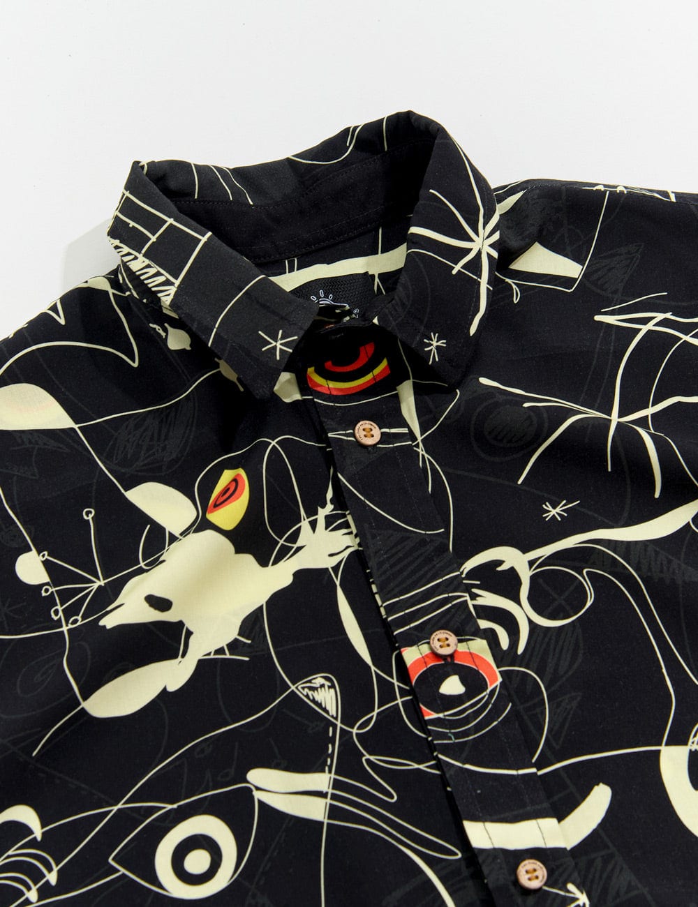 Camisa Regular Fit Miro  negro + crudo Hombre - imagen 2