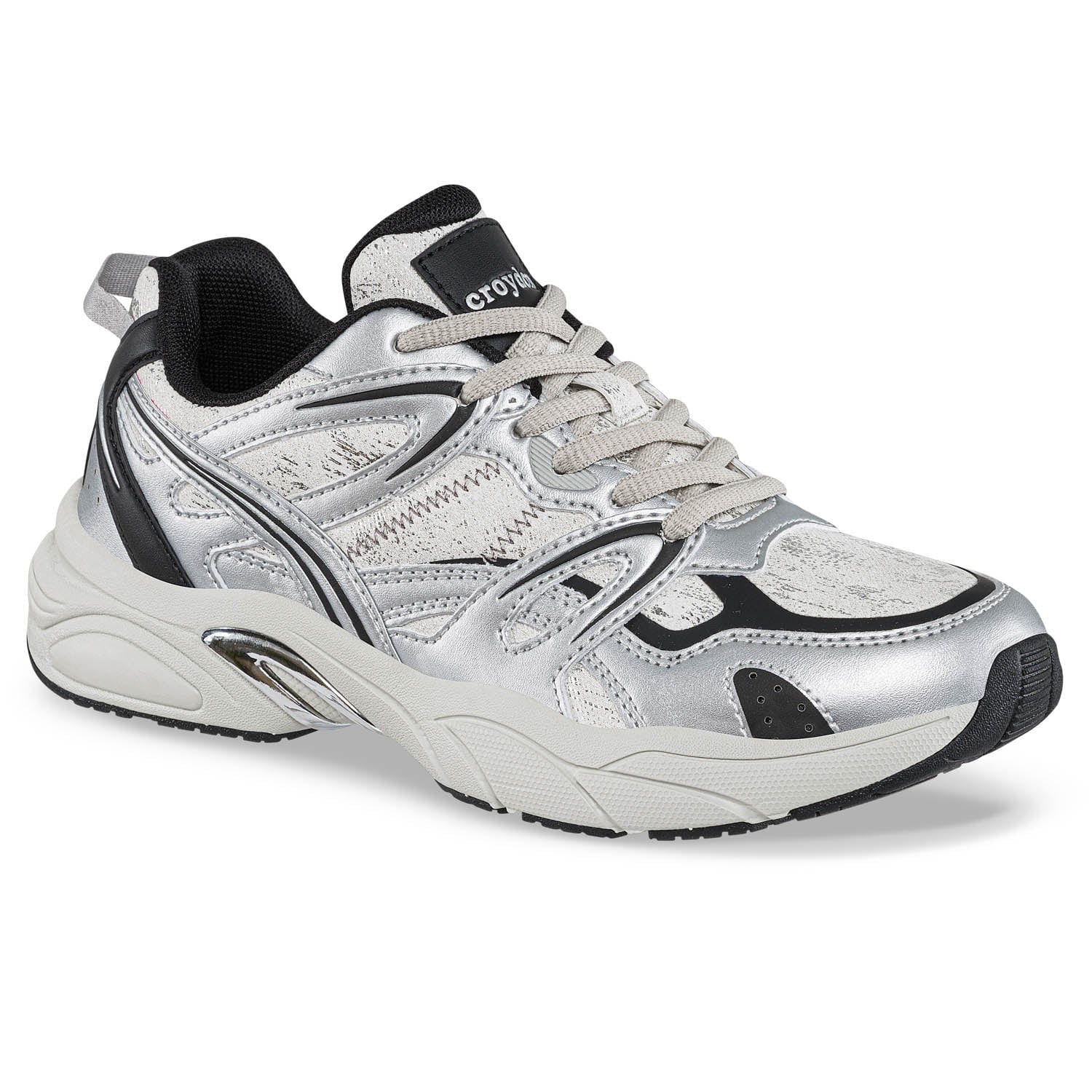 Tenis Urbanos Argame Gris-Negro Croydon para Mujer - imagen 1