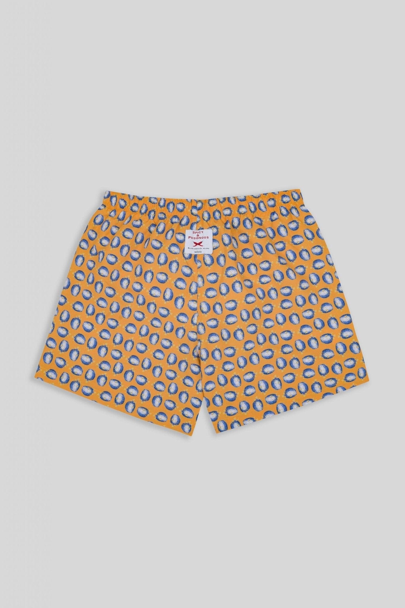 Men's swim trunk orange puffer fish - imagen 2