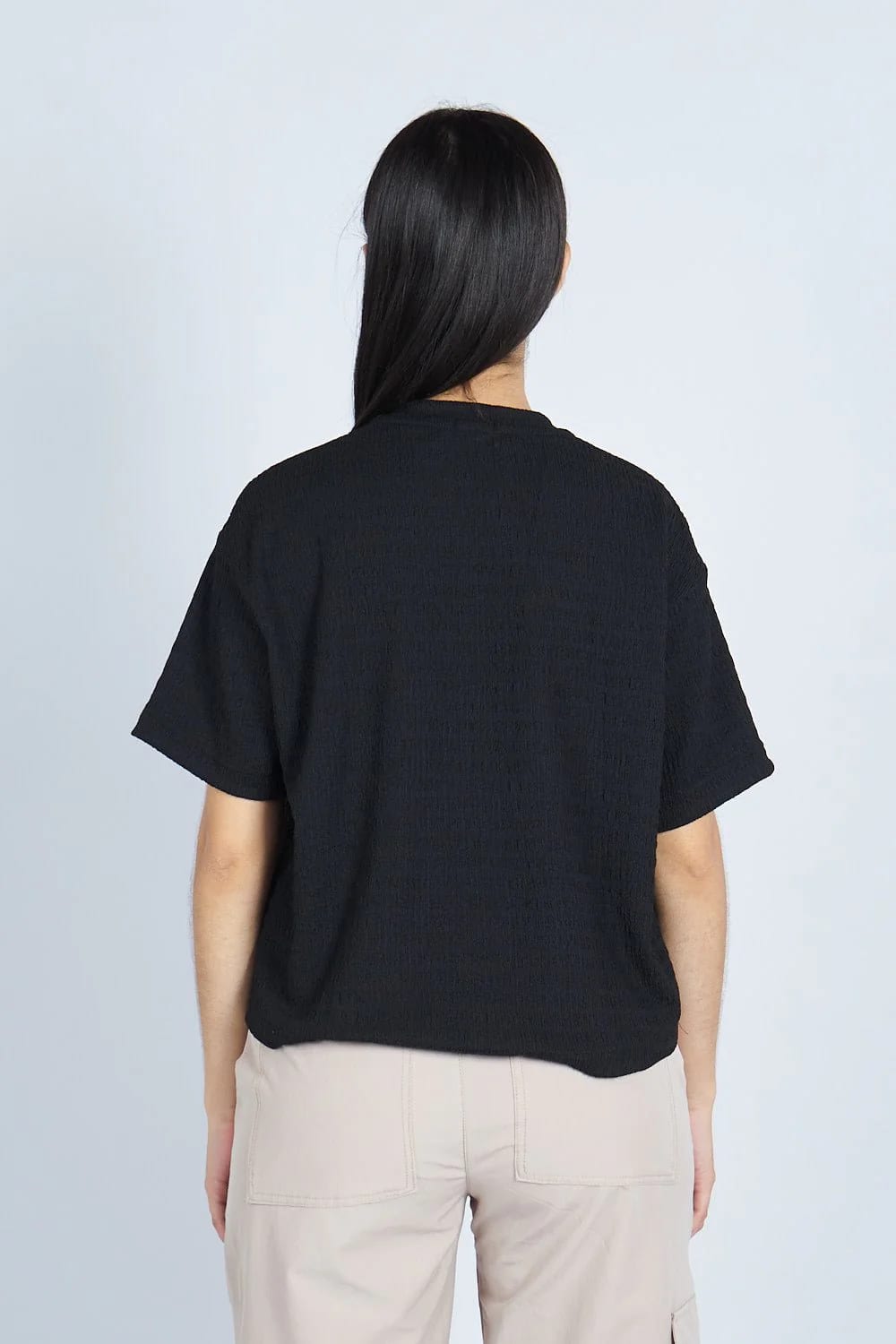 Camiseta oversize textura NEGRA | Drop 03 | - imagen 4