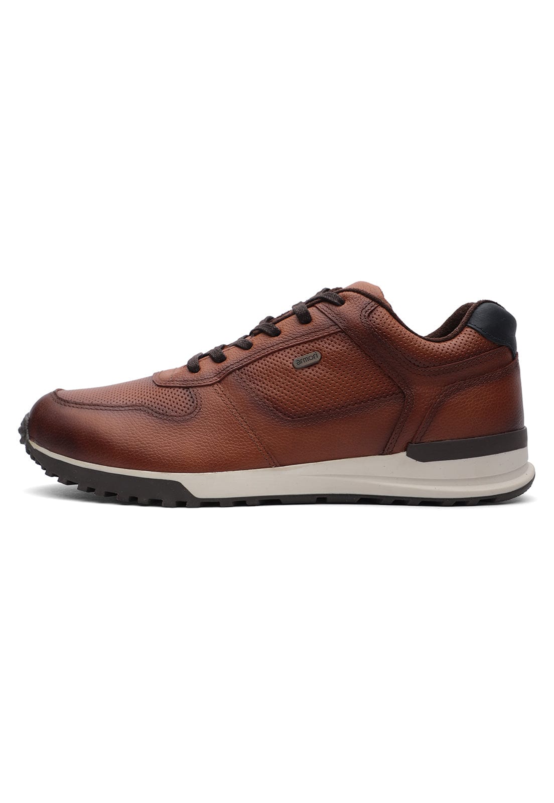 Tenis de cuero para hombre color miel | Armori x Los Caballeros - imagen 2