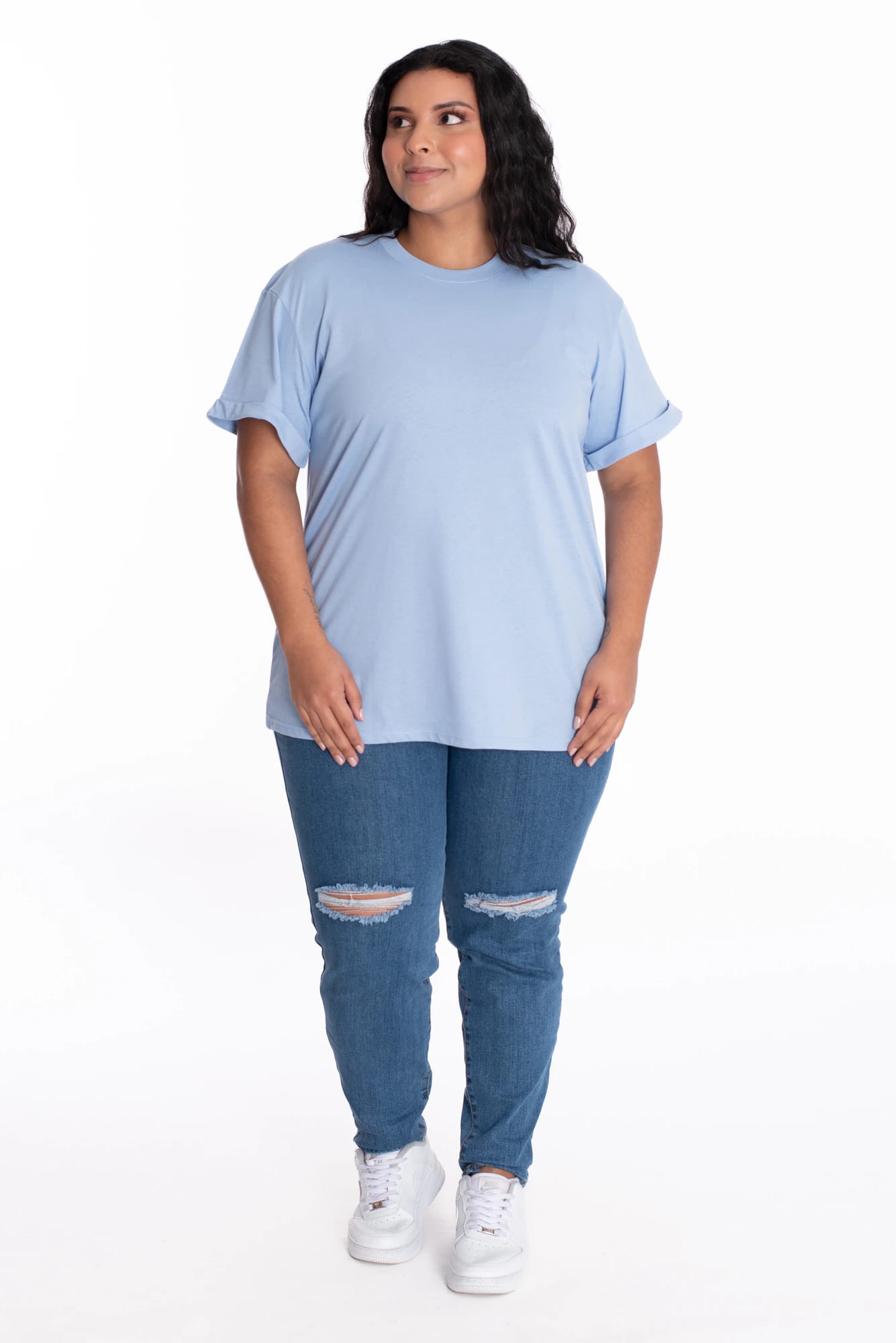 Camiseta Oversize Azul Claro - imagen 2