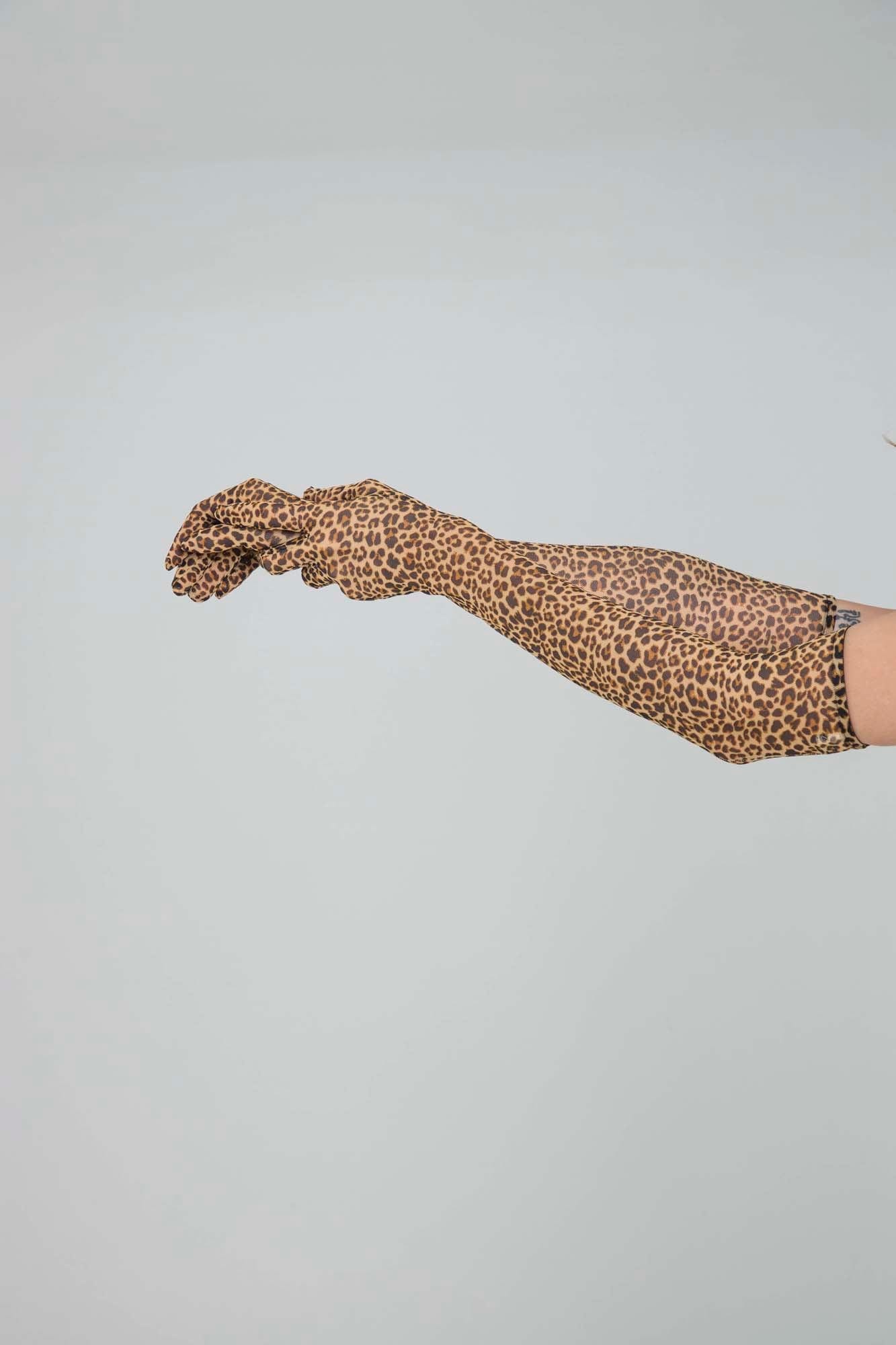 LEOPARD MESH GLOVES - imagen 7