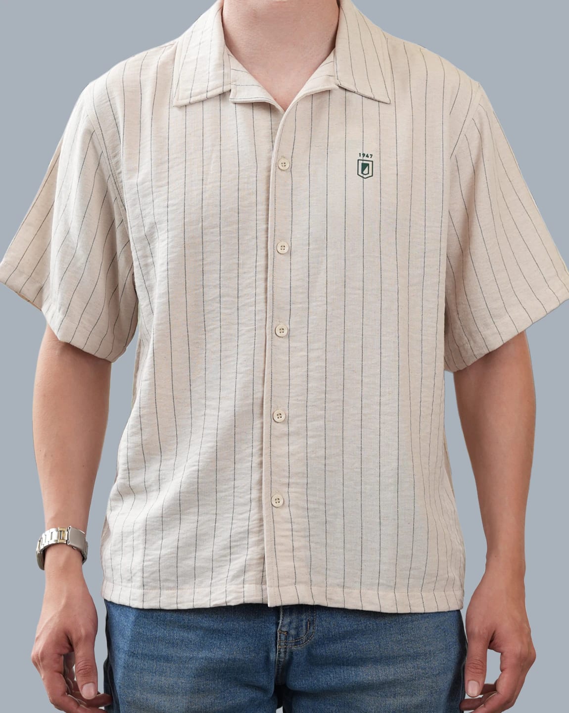 CAMISA MANGA CORTA ARENA ESCUDO 1947 - imagen 1