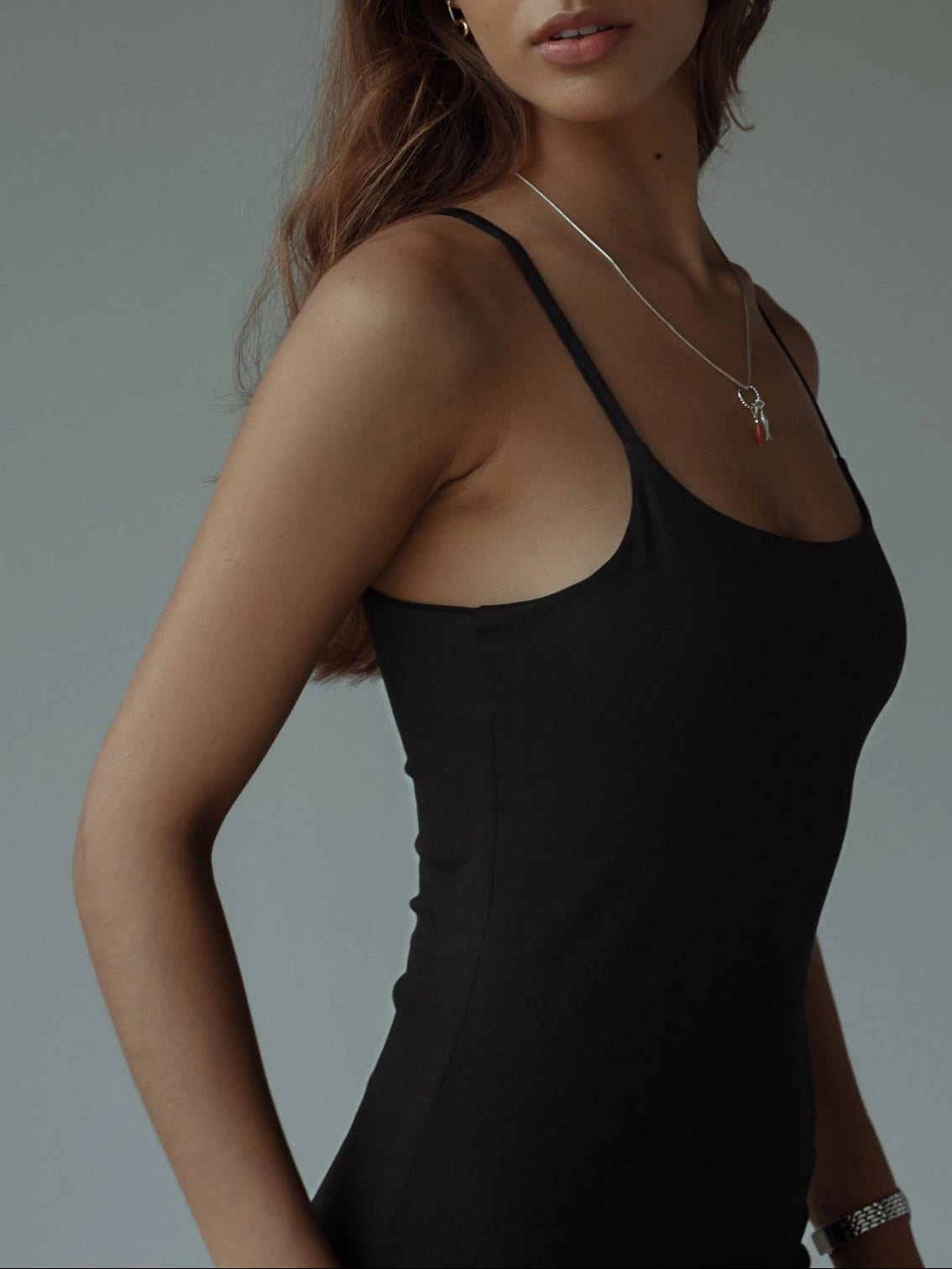 ESSENTIAL LONG DRESS - BLACK - imagen 8