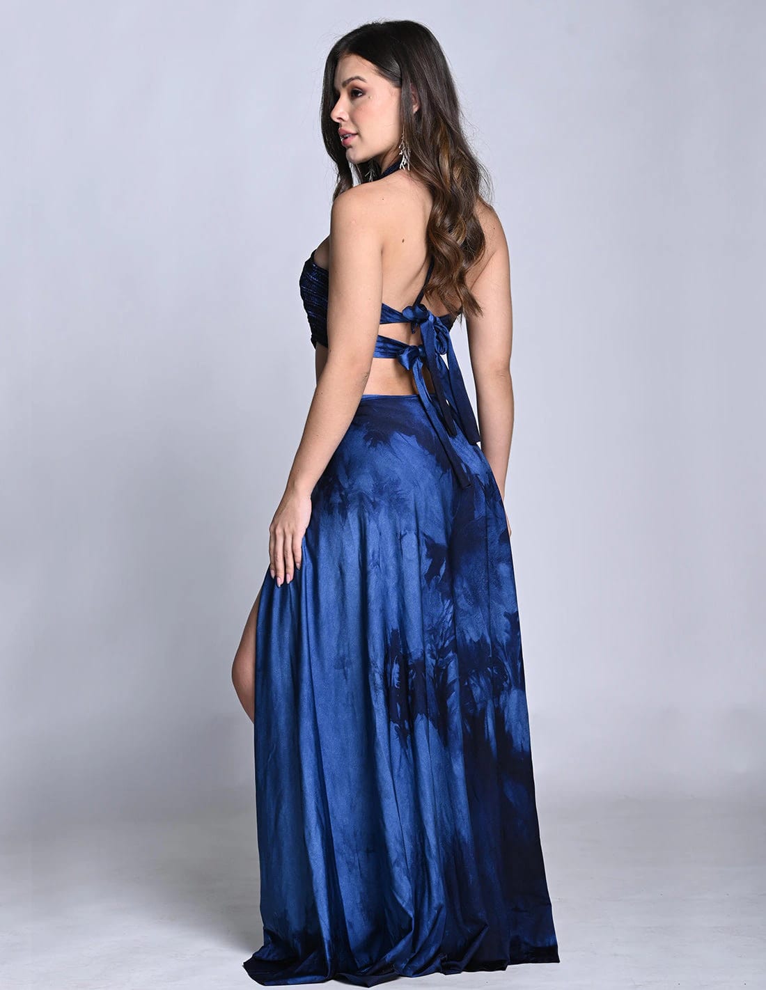 Outfit: Entero Corset & Falda Ventus Night Blue Hand Dyed - imagen 2