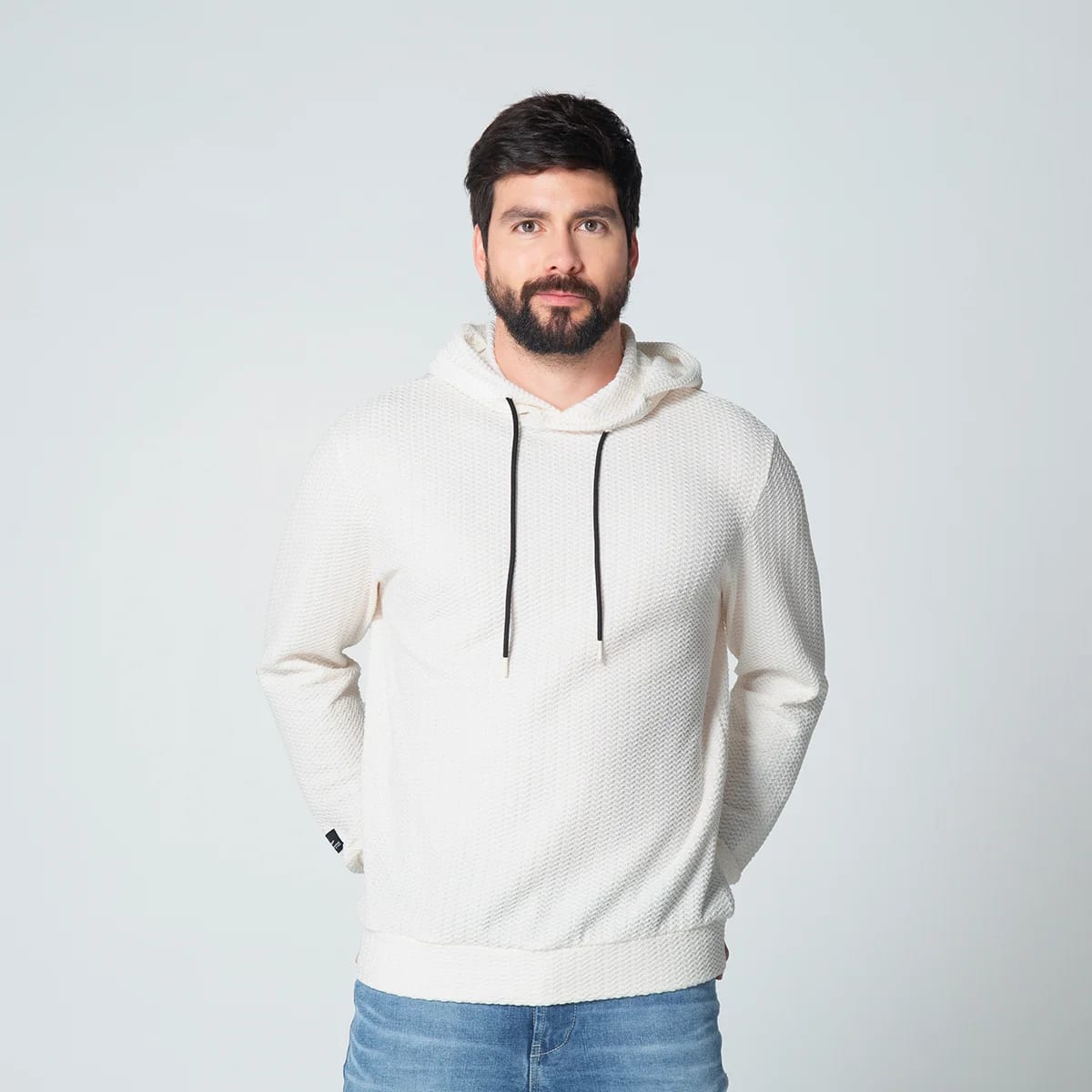 Buzo Hoddie Regular Moca - imagen 3