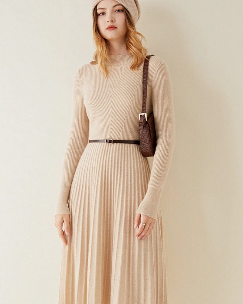 Pure Cashmere Flare Dress - imagen 1