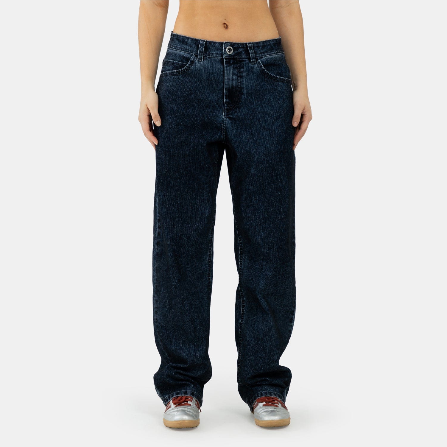 Corduroy Touch Denim Relaxed Fit Azul Oscuro - imagen 3