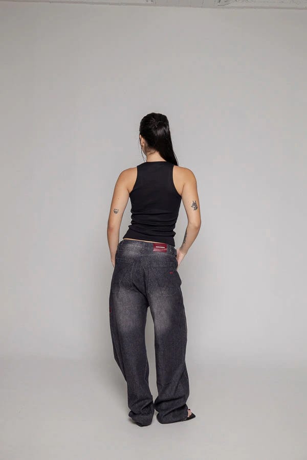 Baggy Remainder Dama Stone-Negro - imagen 3