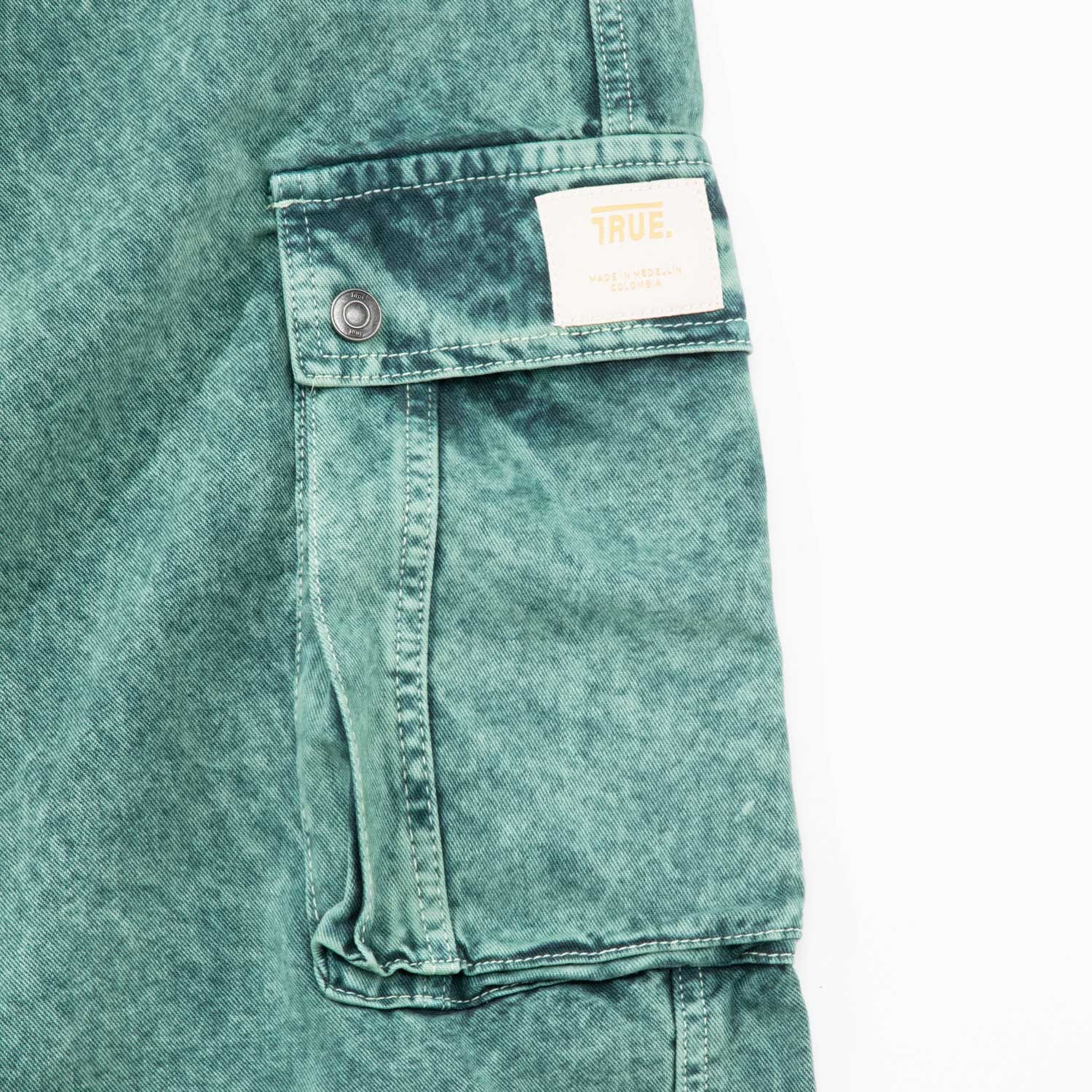 Pantalón Cargo Multi-Pocket - Lavado Verde - imagen 3