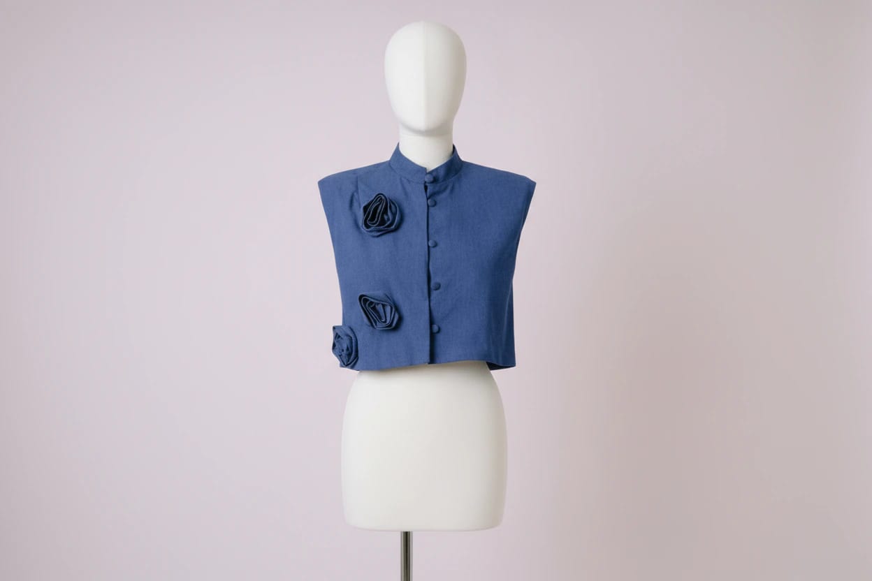 Rose Denim Vest - imagen 3