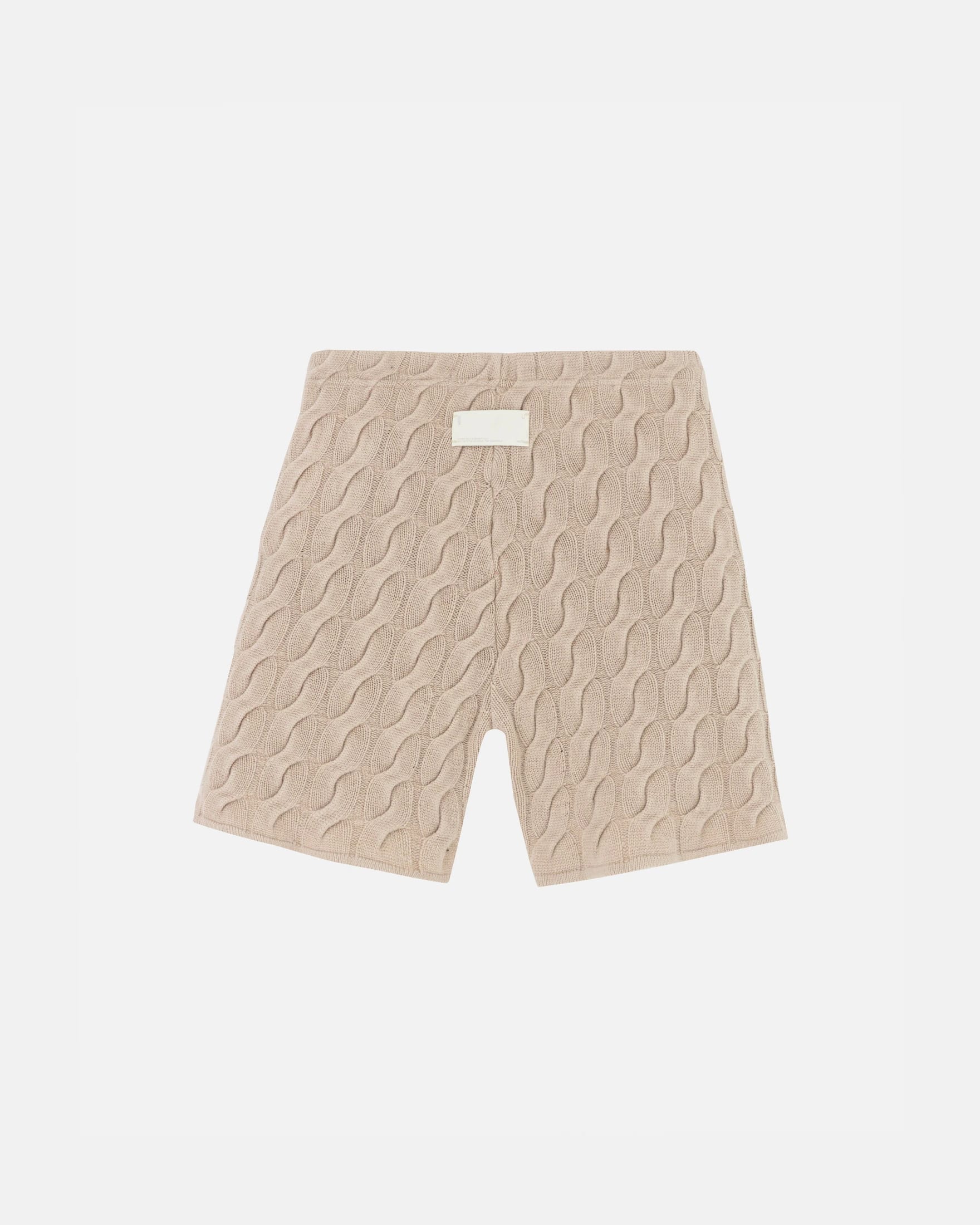The Path Monogram Cable Knit Short Cream - imagen 3