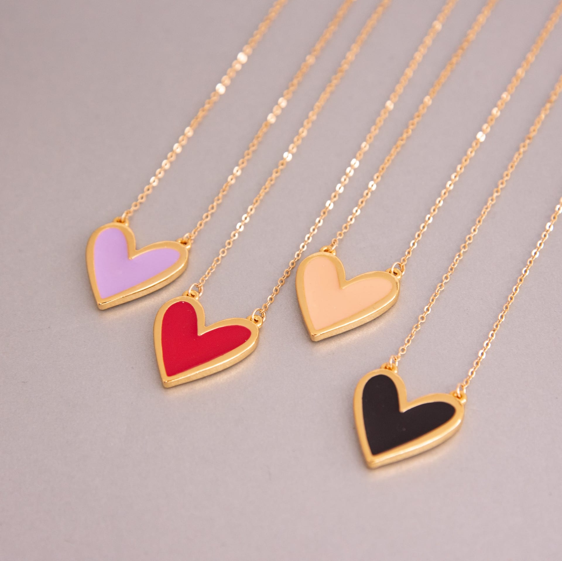 Set Cadena + Aretes Corazón - imagen 1