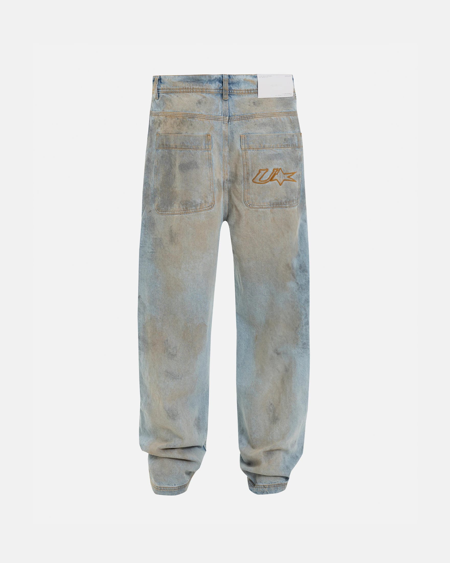 Echoes U Star Wide Jeans Washed Blue - imagen 3