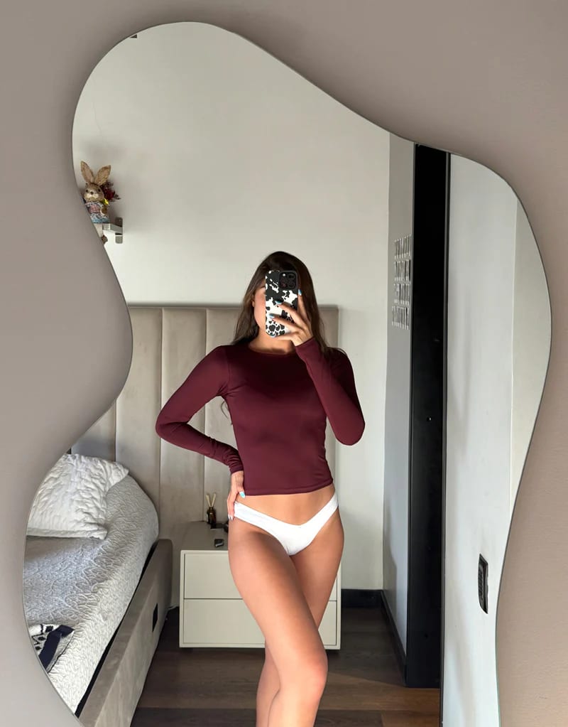 Camibuso en lycra Lagoon - Burgundy - imagen 6