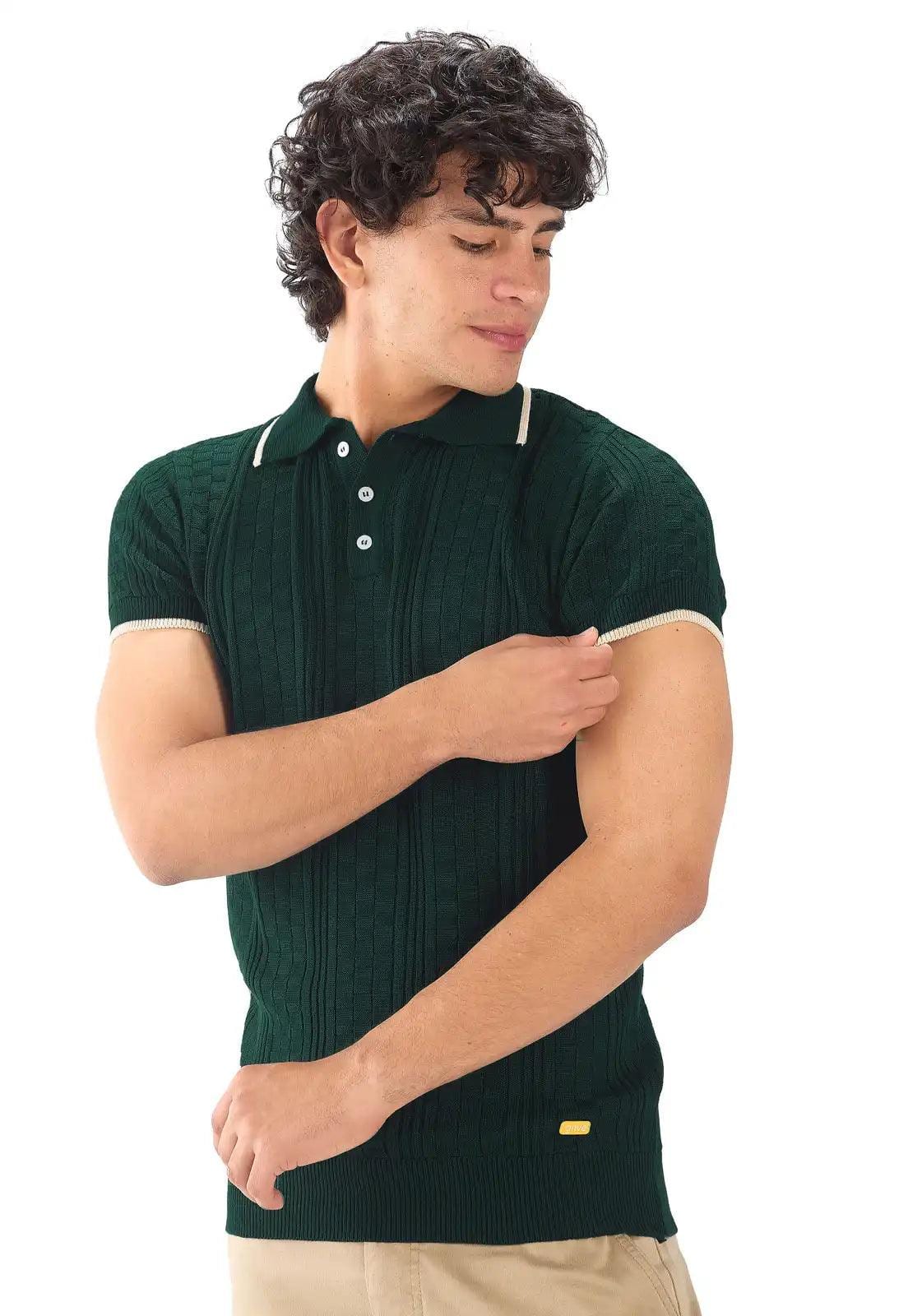 Camiseta Polo Cuadros 3 Botones - imagen 2