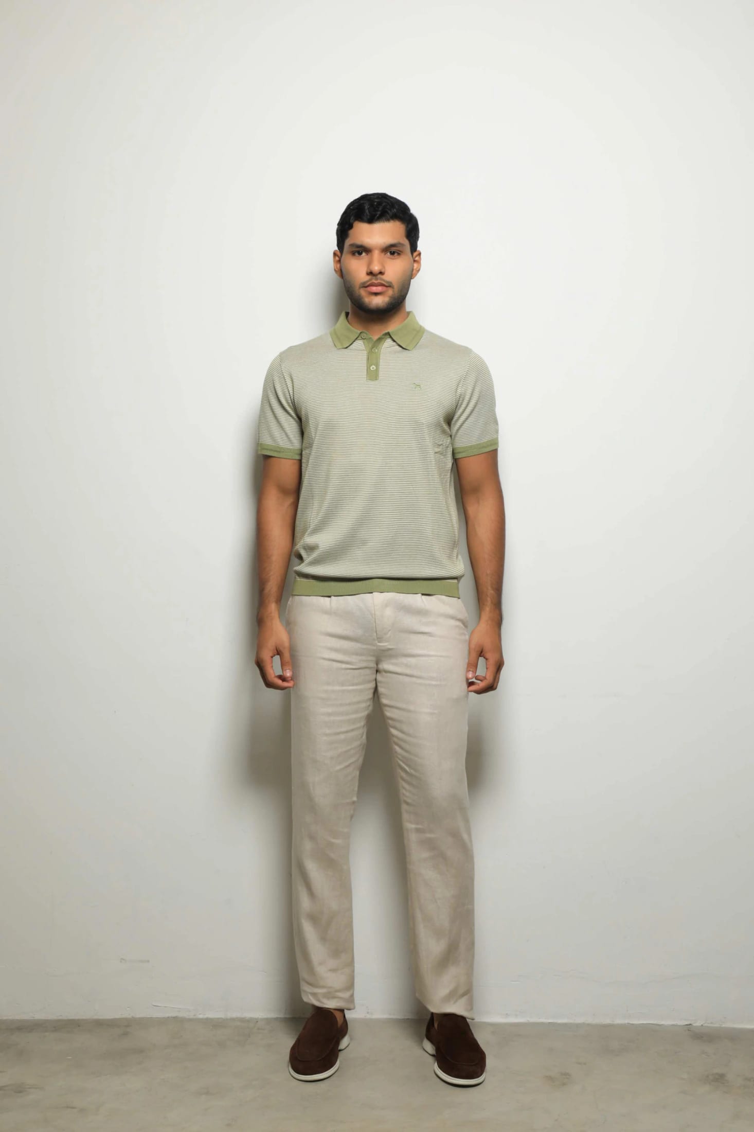 Suéter Tejido Fashion Rayas Verde - imagen 1