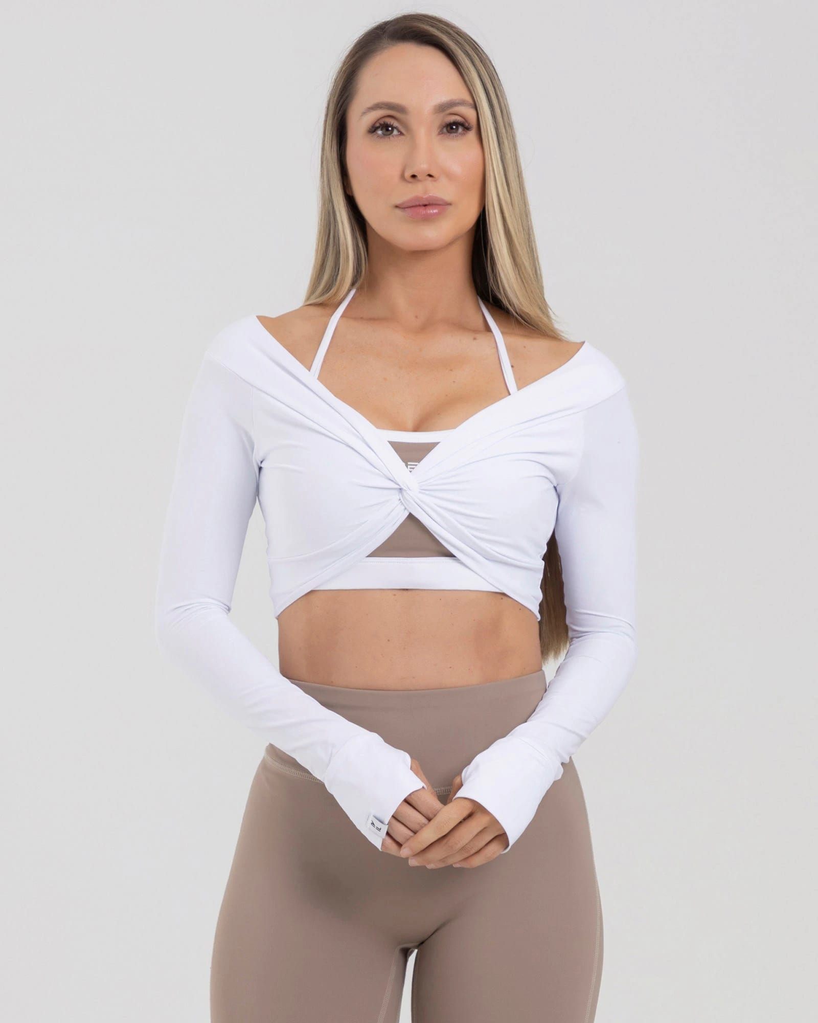 Blusa strapless blanco new dawn  FIBER - imagen 1