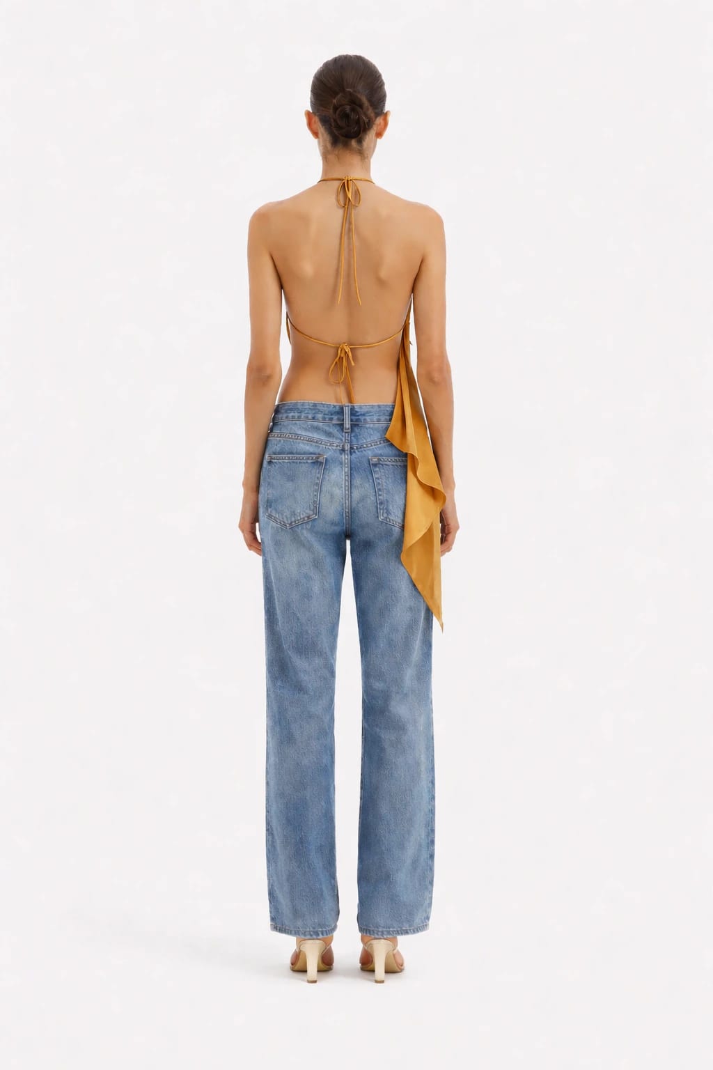 AMAL BACKLESS TOP - HONEY GOLD - imagen 3