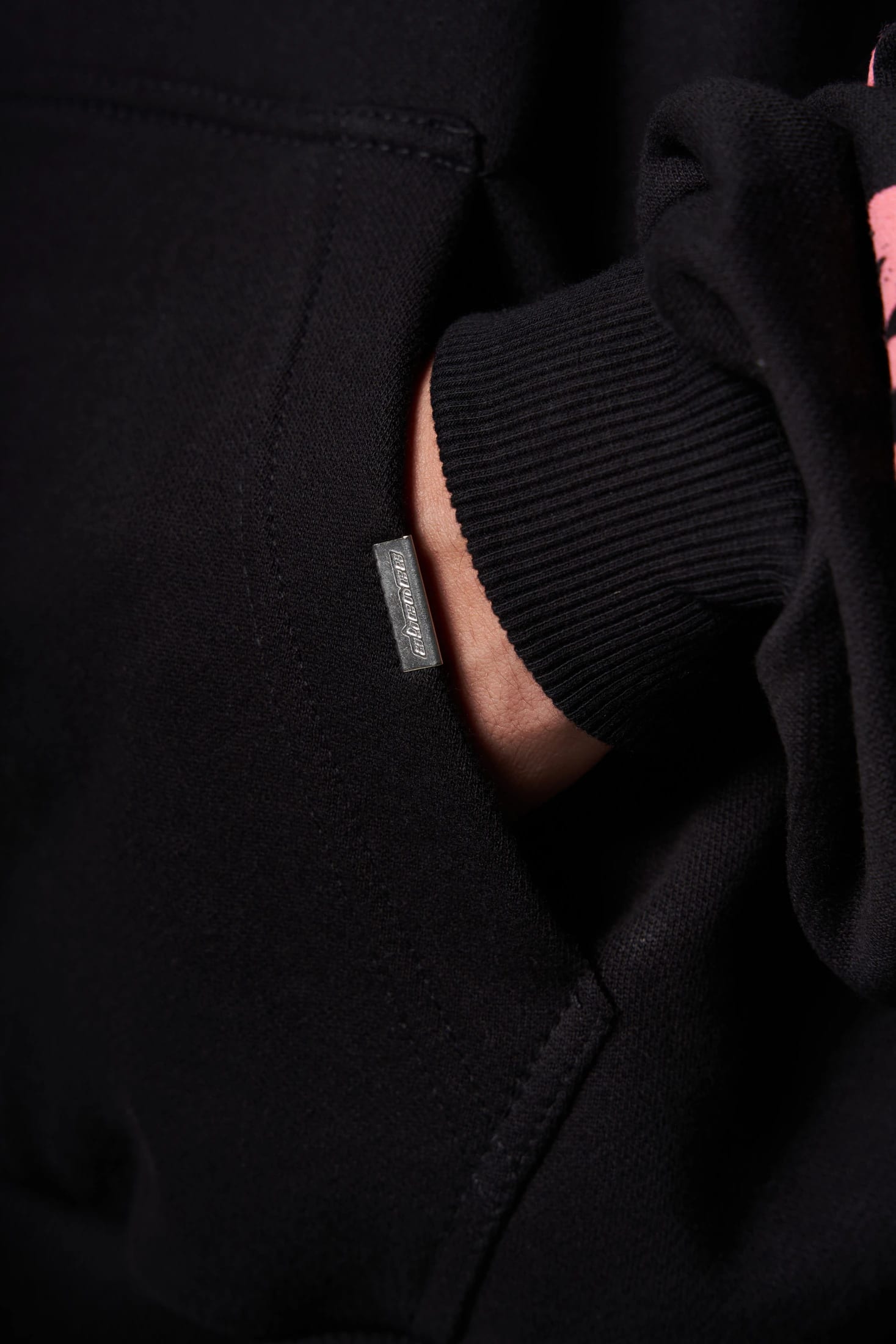 Hoodie Boxy fit rosa piedras  400 gramos - imagen 6