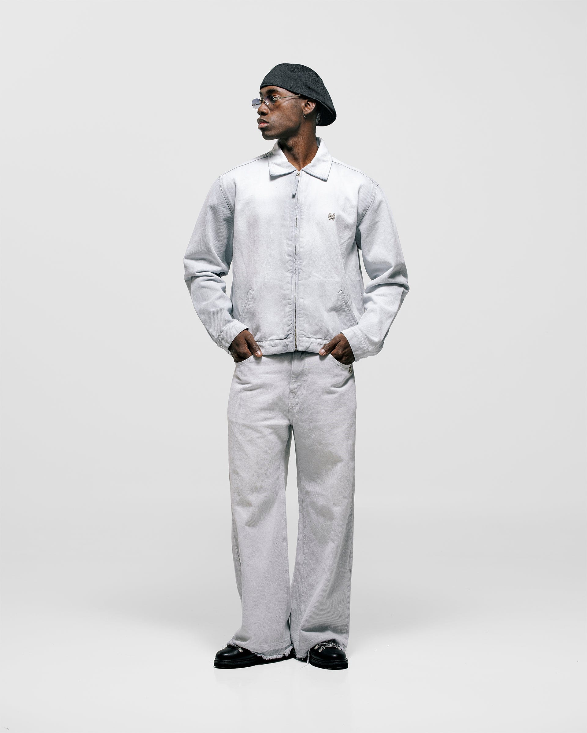 Flared Pants - Gris Claro Desgastado - imagen 7