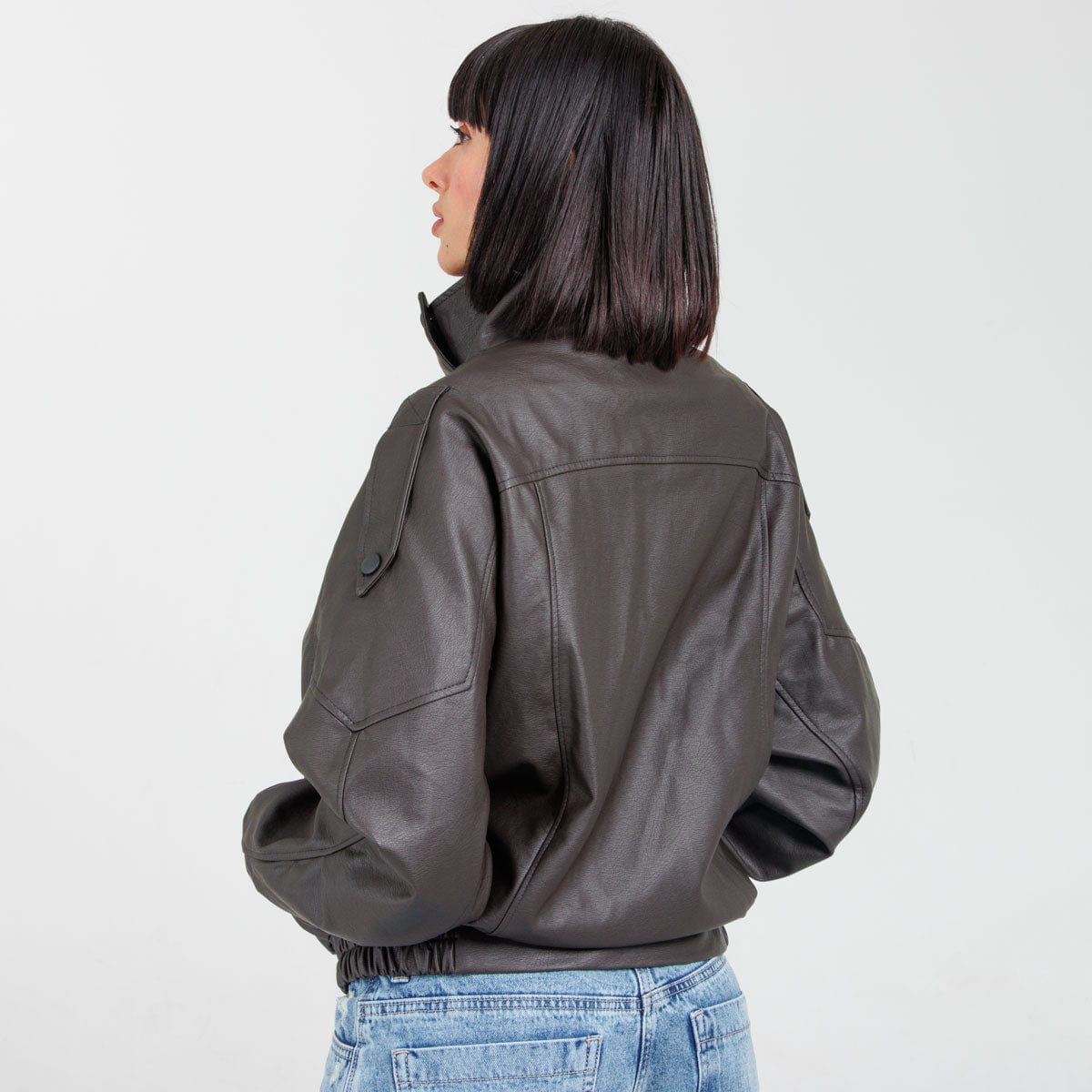Cazadora Efecto piel CH150 Cafe - imagen 3