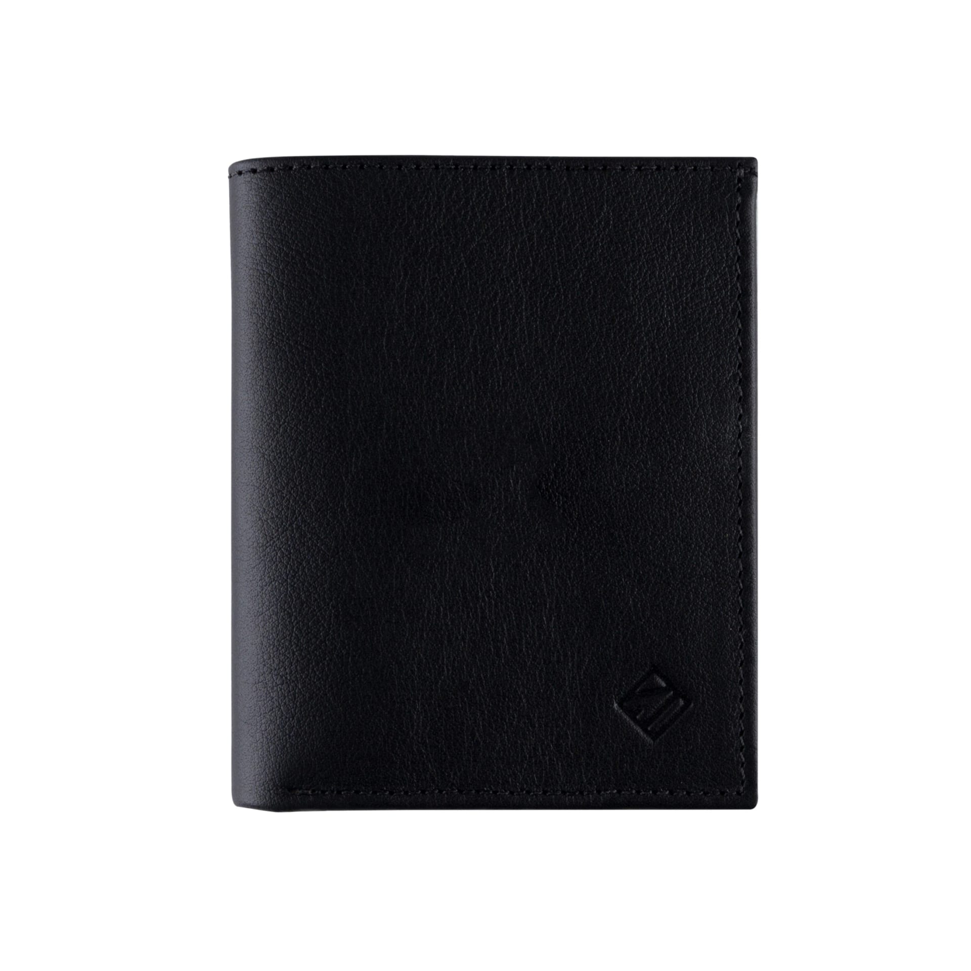 Billetera Compact Cuero (Negra-Roja) — Con Grabado de Iniciales - imagen 1