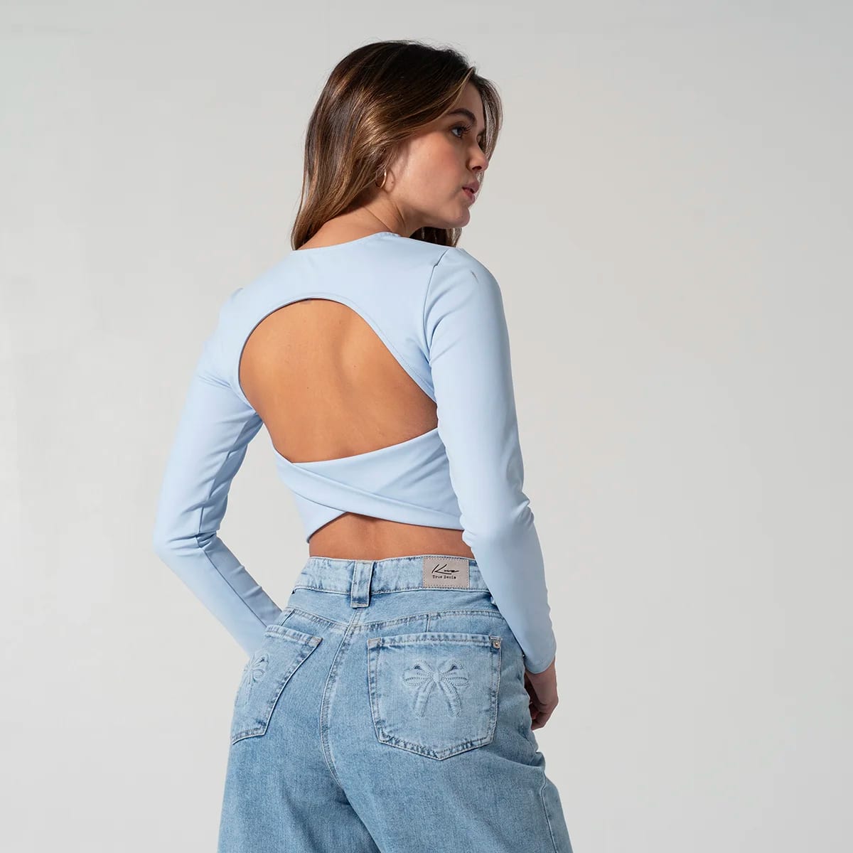 Blusa Crop Top Slim Miki - imagen 7