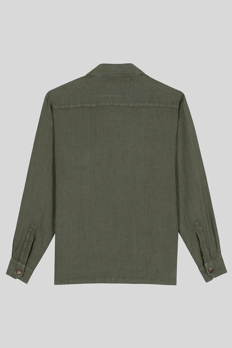 men's linen jacket military green new sahara - imagen 4
