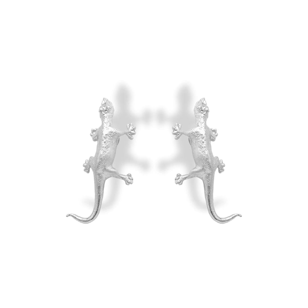 Aretes de lagartija silver - imagen 2