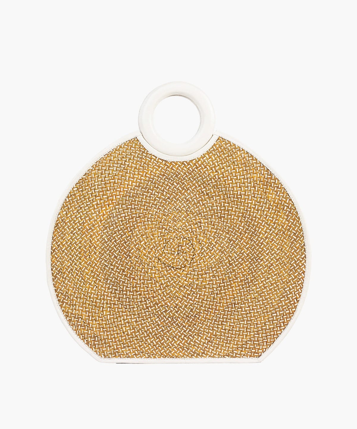 Zenú Large in Raffia and Leather - imagen 2