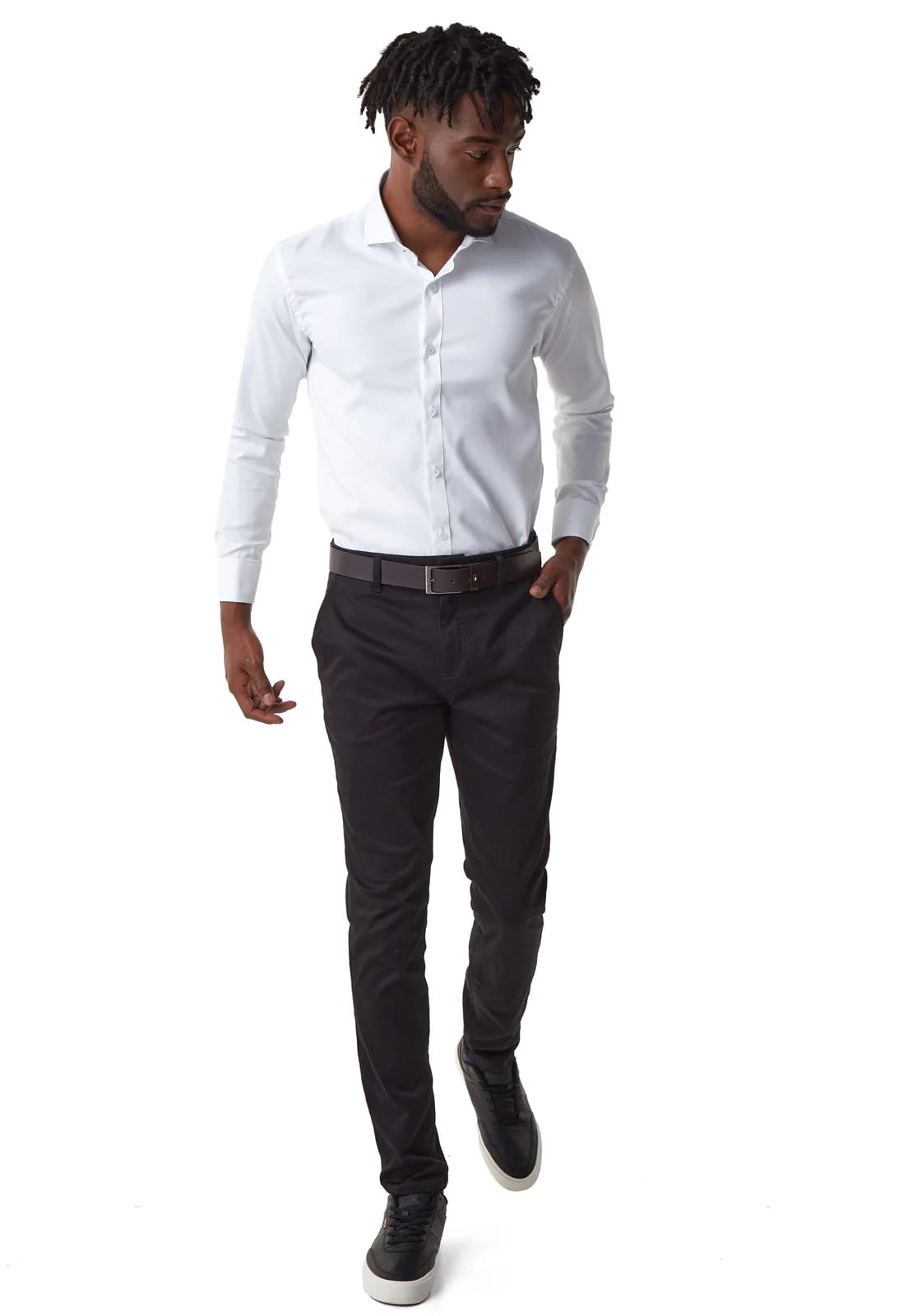 Camisa para mancornas blanca con textura - imagen 11