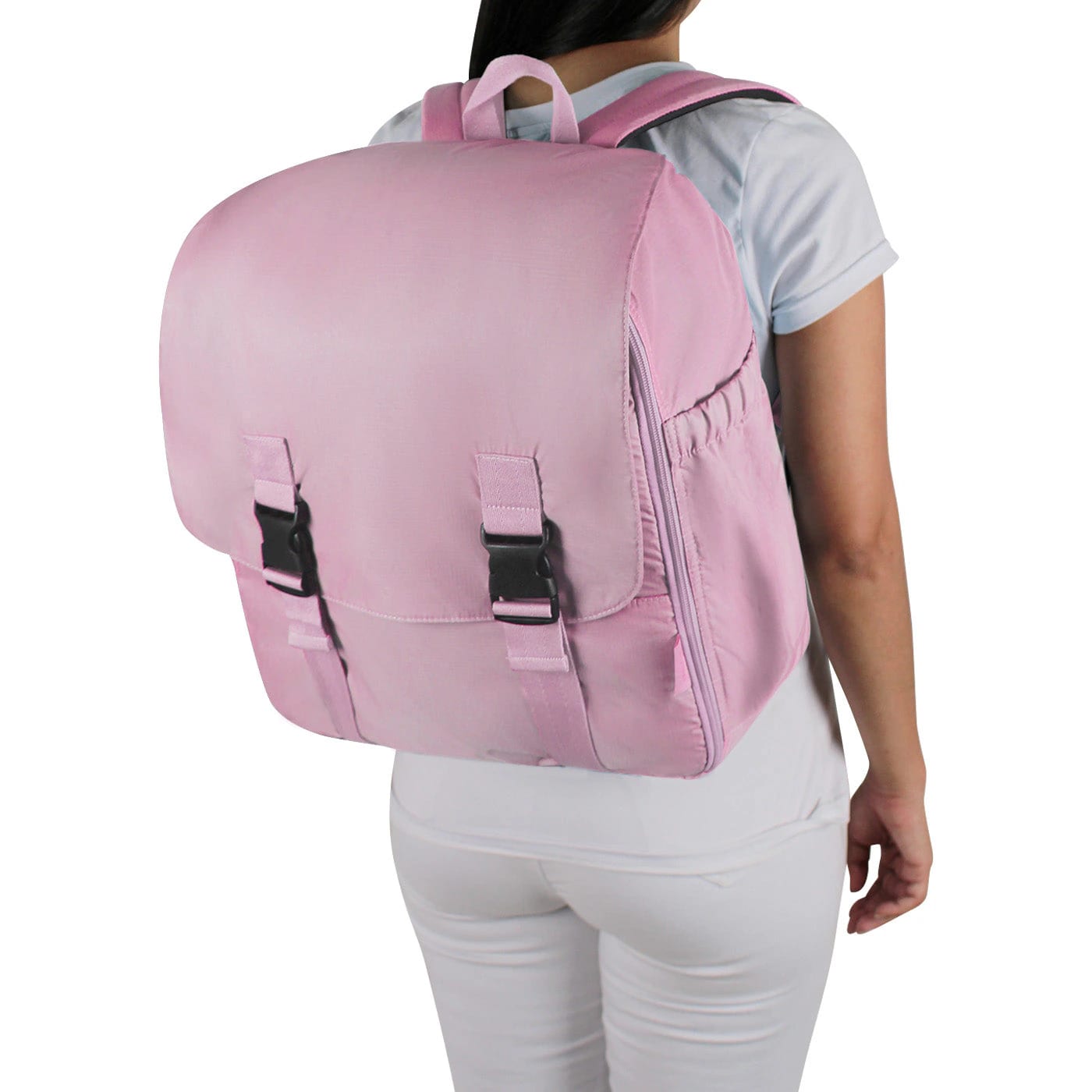 Morral Cabina Tapa Citybags Rosado Pastel - imagen 7