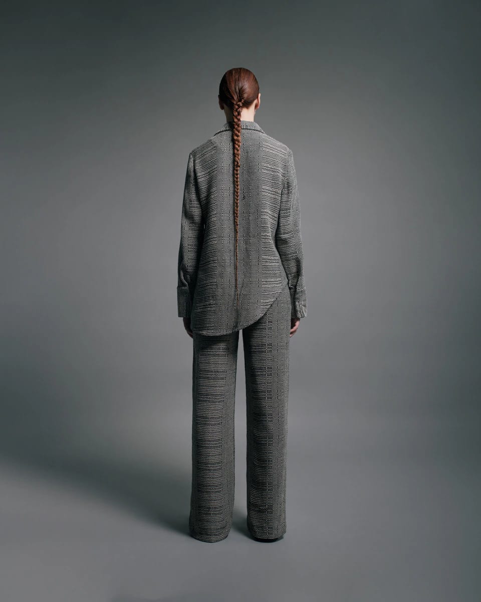OVERSIZED COTTON LOOM PANTS - imagen 6
