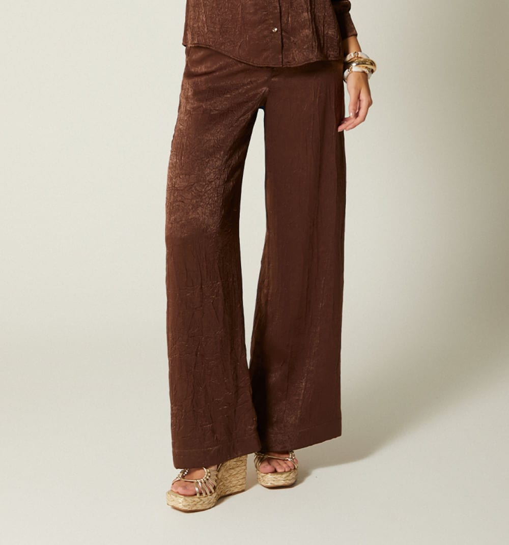 Pantalon palazzo tiro alto - imagen 3