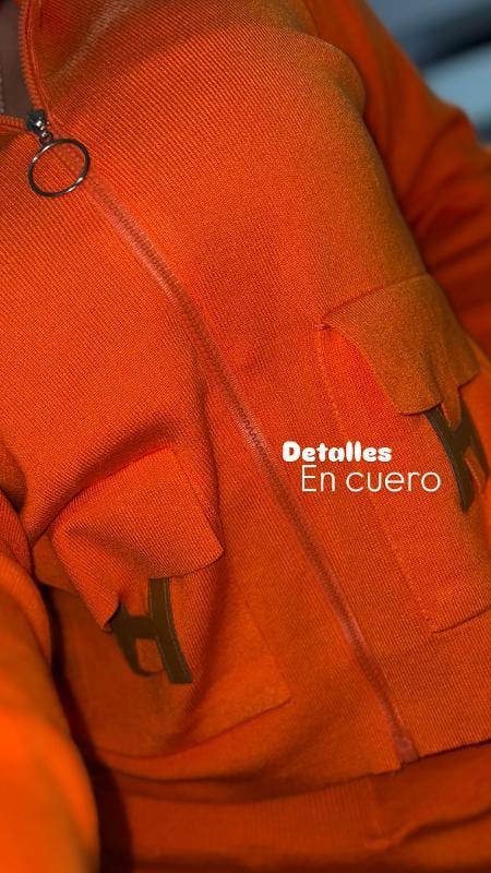 CONJUNTO HERMES NARANJA EN HILO - imagen 2