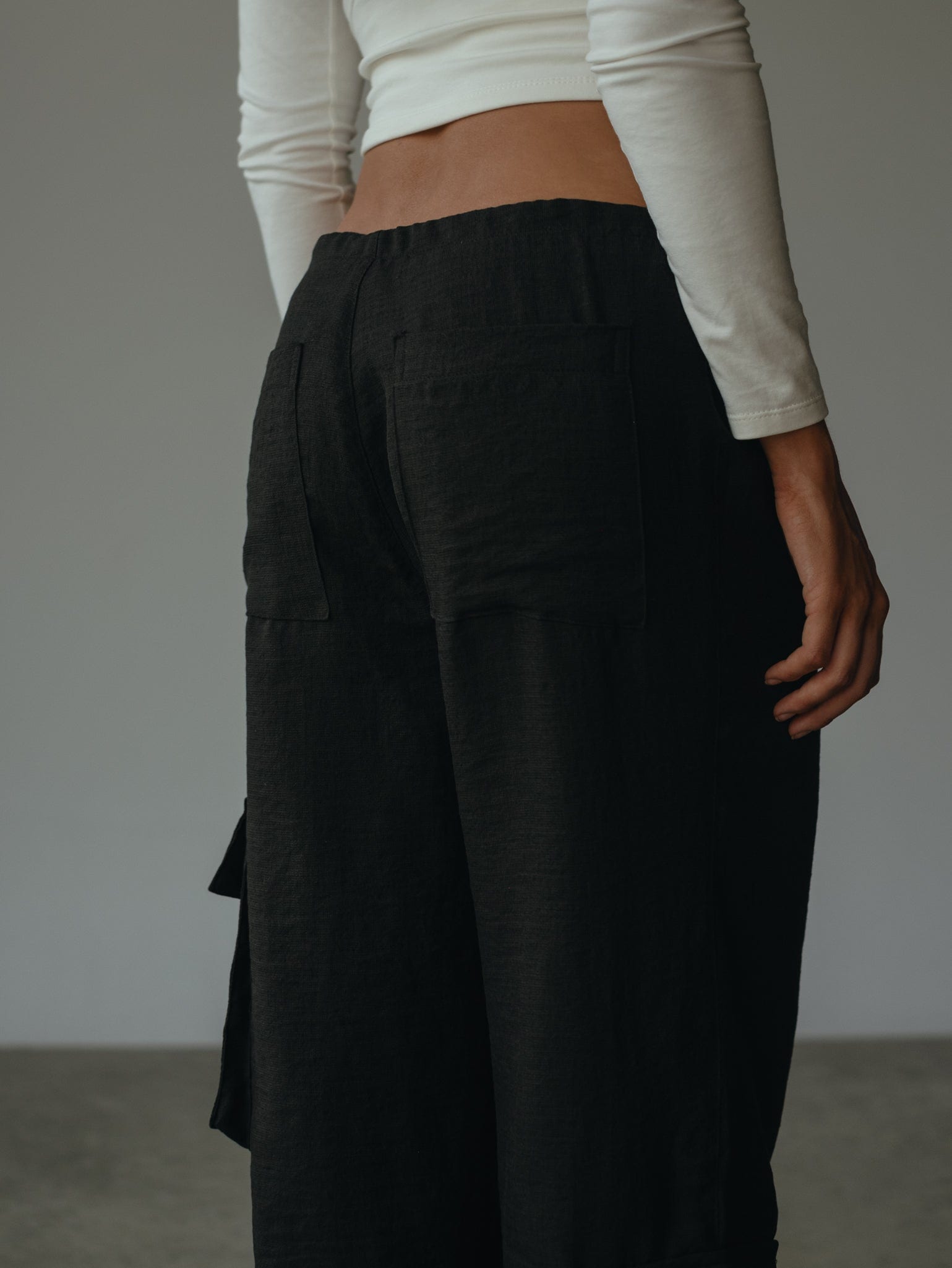 LIGHT CARGO PANT - BLACK - imagen 8